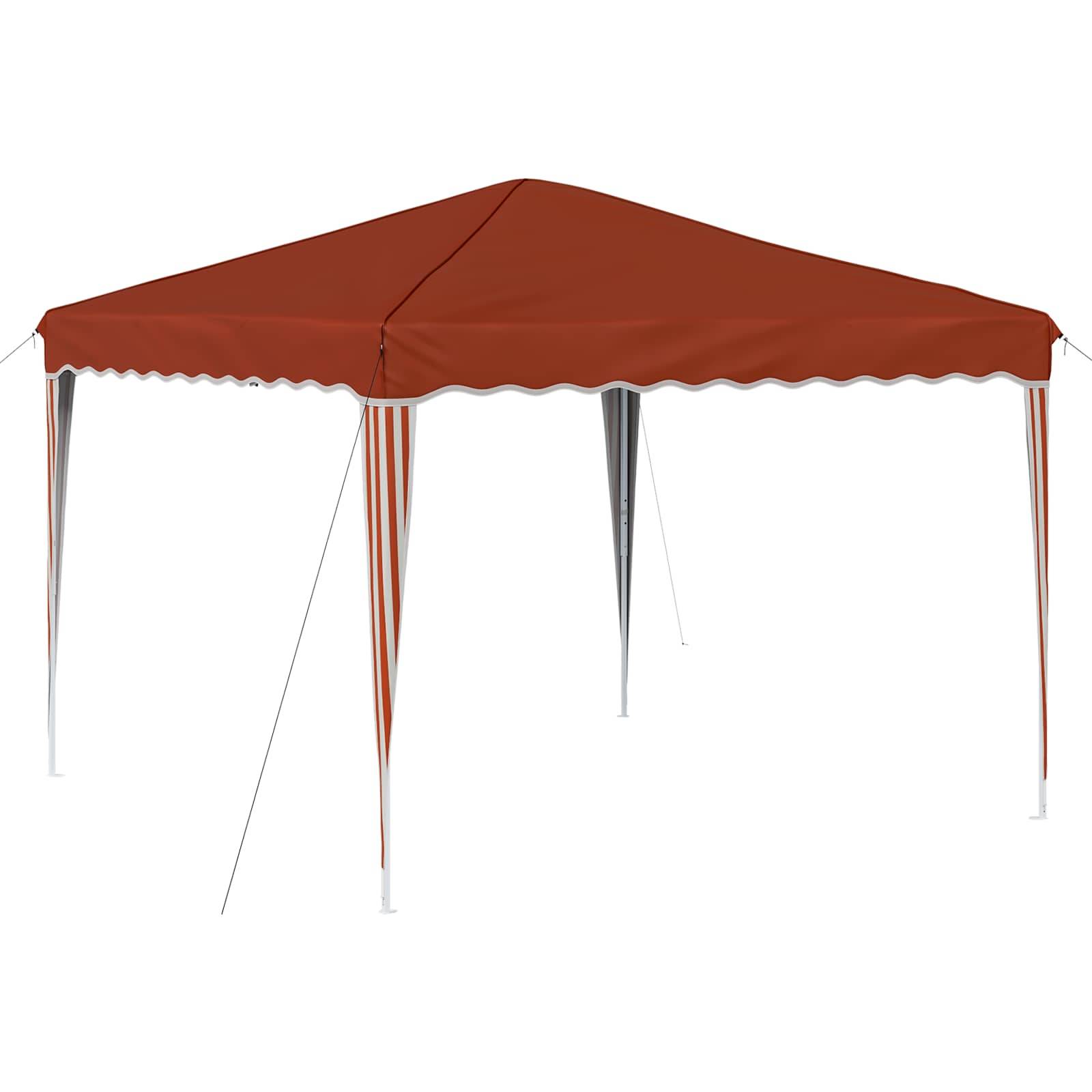 vidaXL Pop-up Partyzelt Terrakotta 288 x 288 x 245 cm Oxford-Stoff