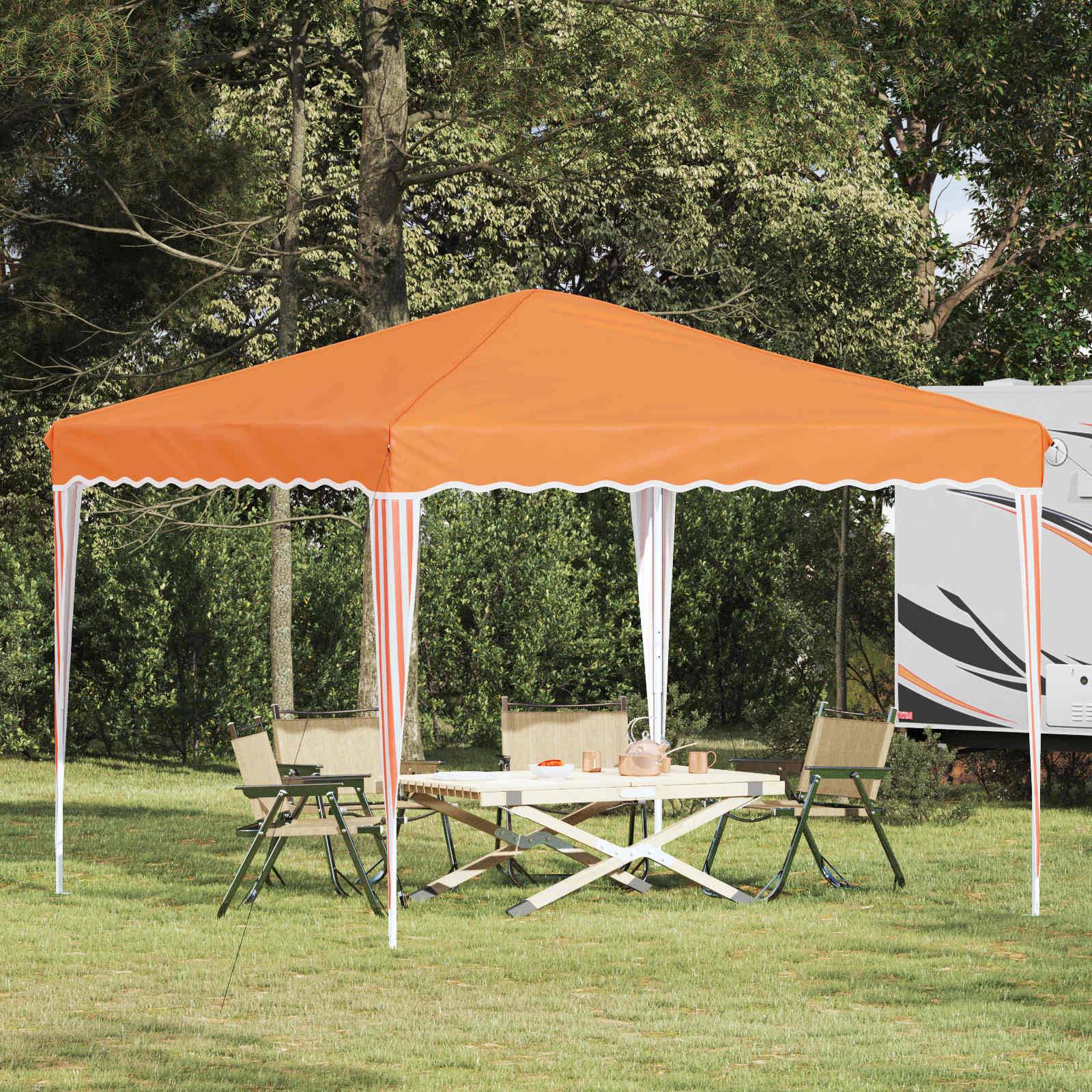 vidaXL Pop-up Partyzelt Orange 288 x 288 x 245 cm Oxford-Stoff