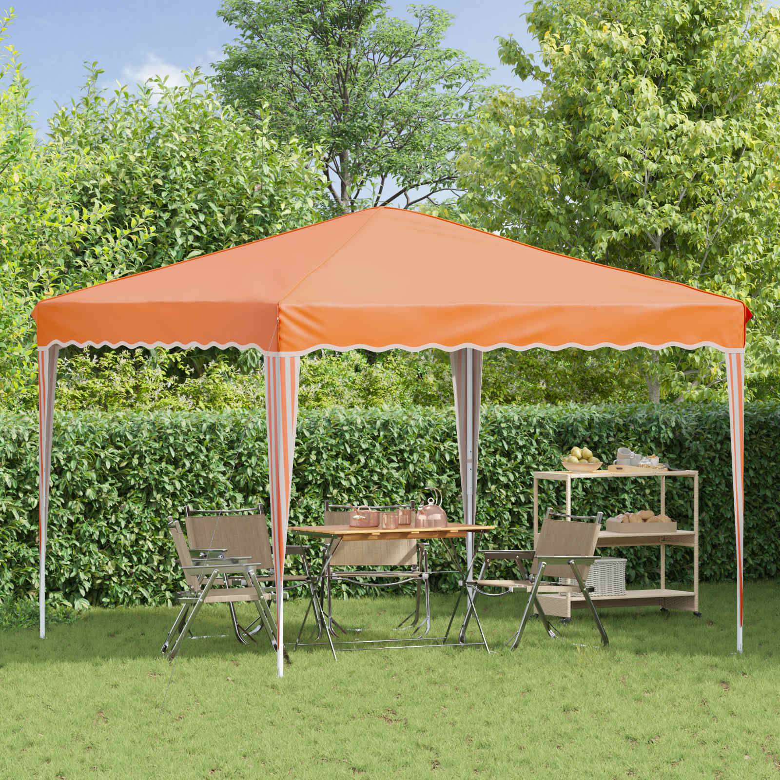 vidaXL Pop-up Partyzelt Orange 288 x 288 x 245 cm Oxford-Stoff