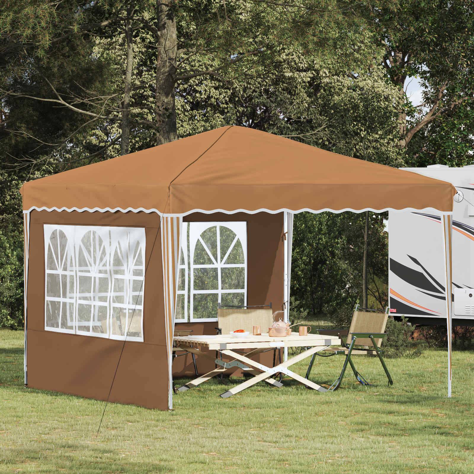 vidaXL Pop-up Partyzelt Beige 288 x 288 x 245 cm Oxford-Stoff