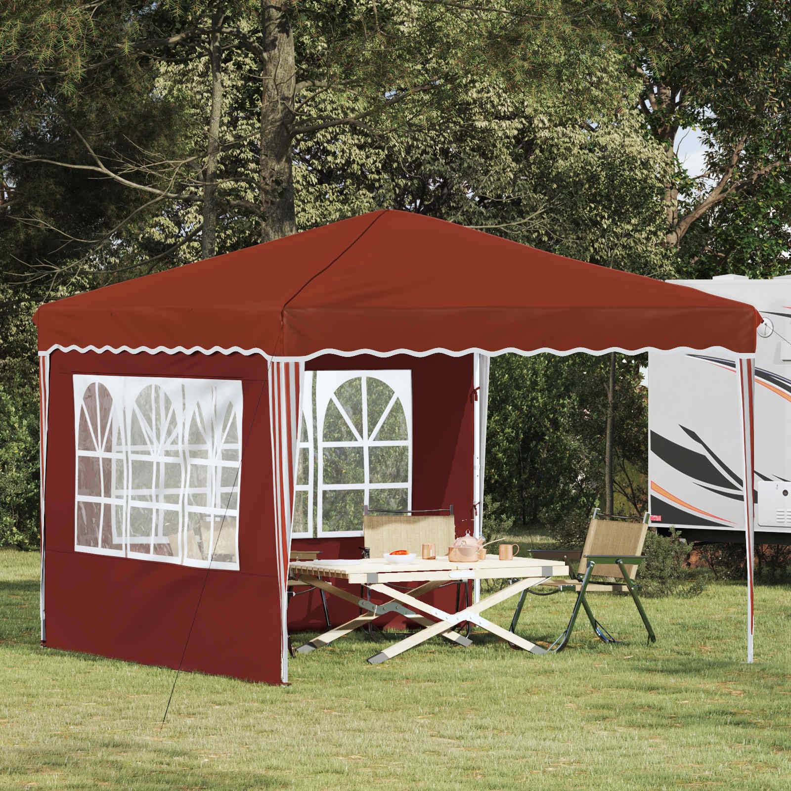 vidaXL Pop-up Partyzelt Terrakotta 288 x 288 x 245 cm Oxford-Stoff
