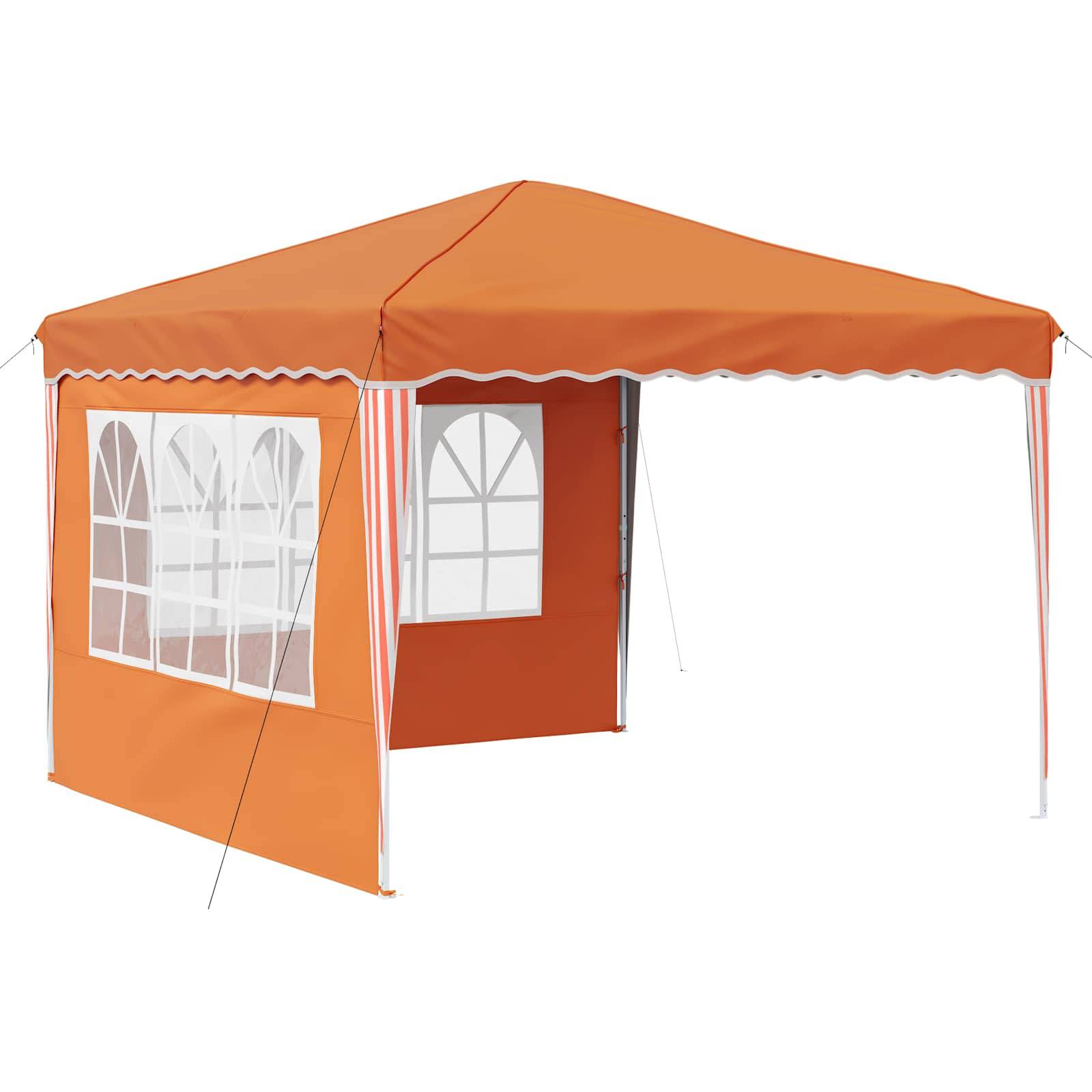 vidaXL Pop-up Partyzelt Orange 288 x 288 x 245 cm Oxford-Stoff