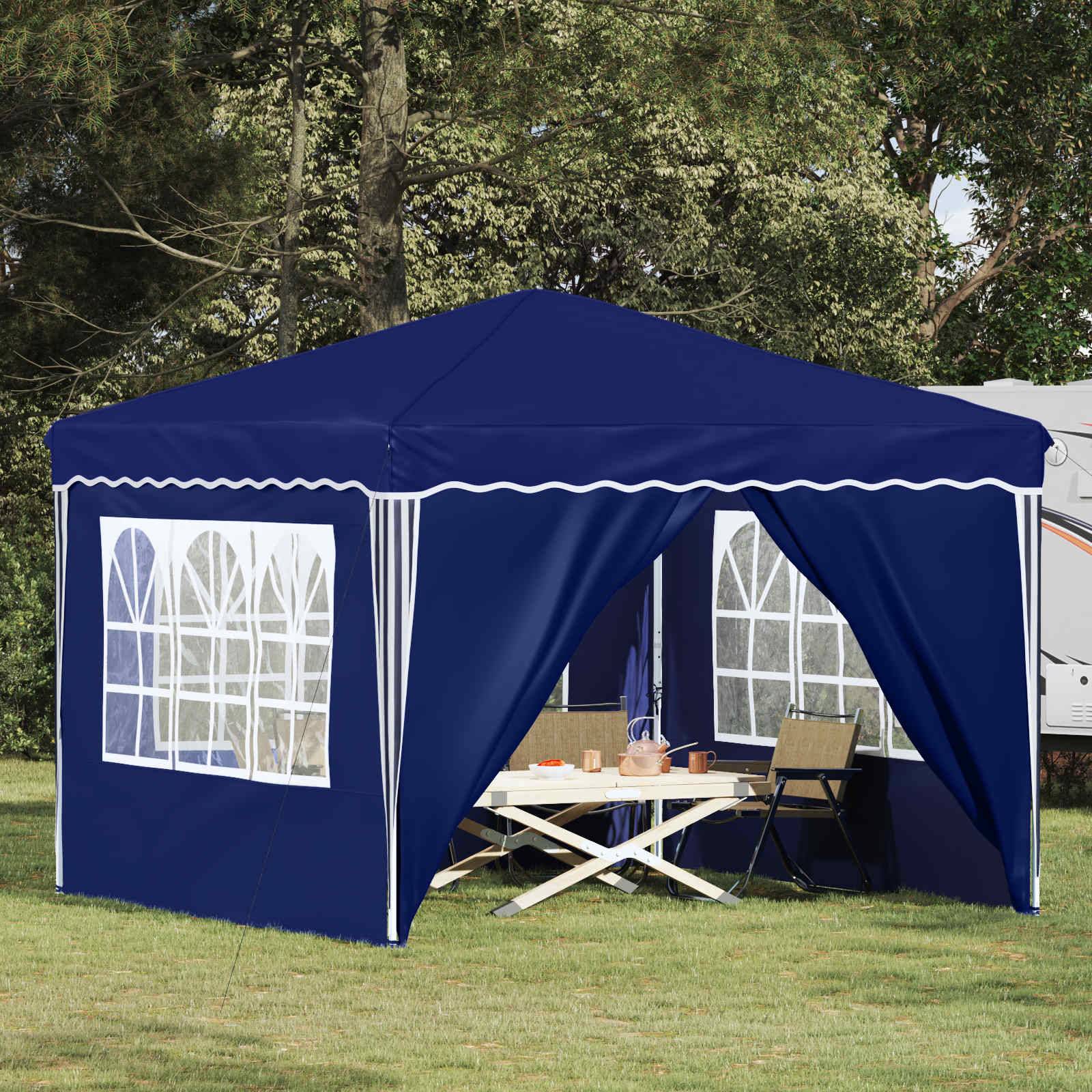 vidaXL Pop-up Partyzelt Blau 288 x 288 x 245 cm Oxford-Stoff