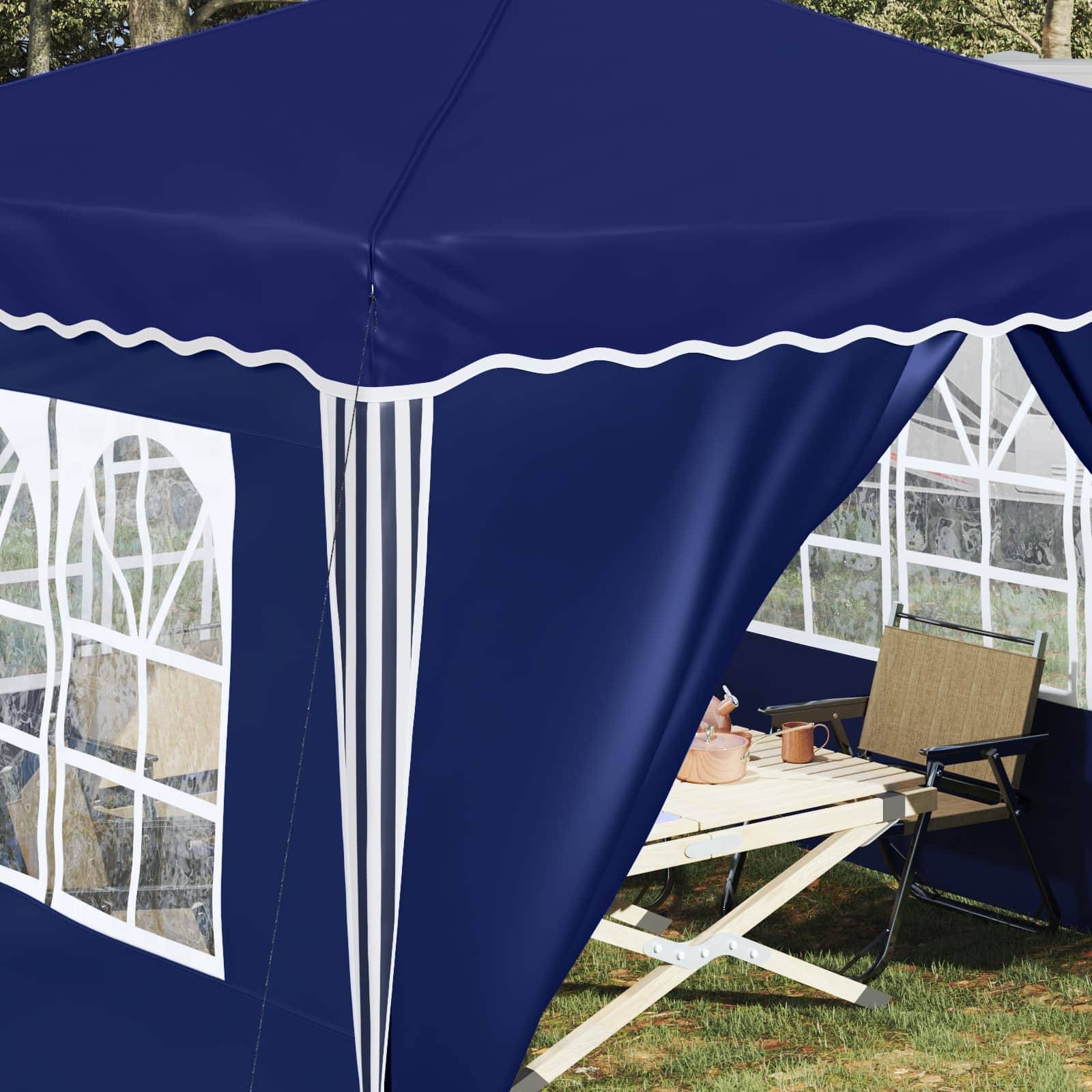 vidaXL Pop-up Partyzelt Blau 288 x 288 x 245 cm Oxford-Stoff