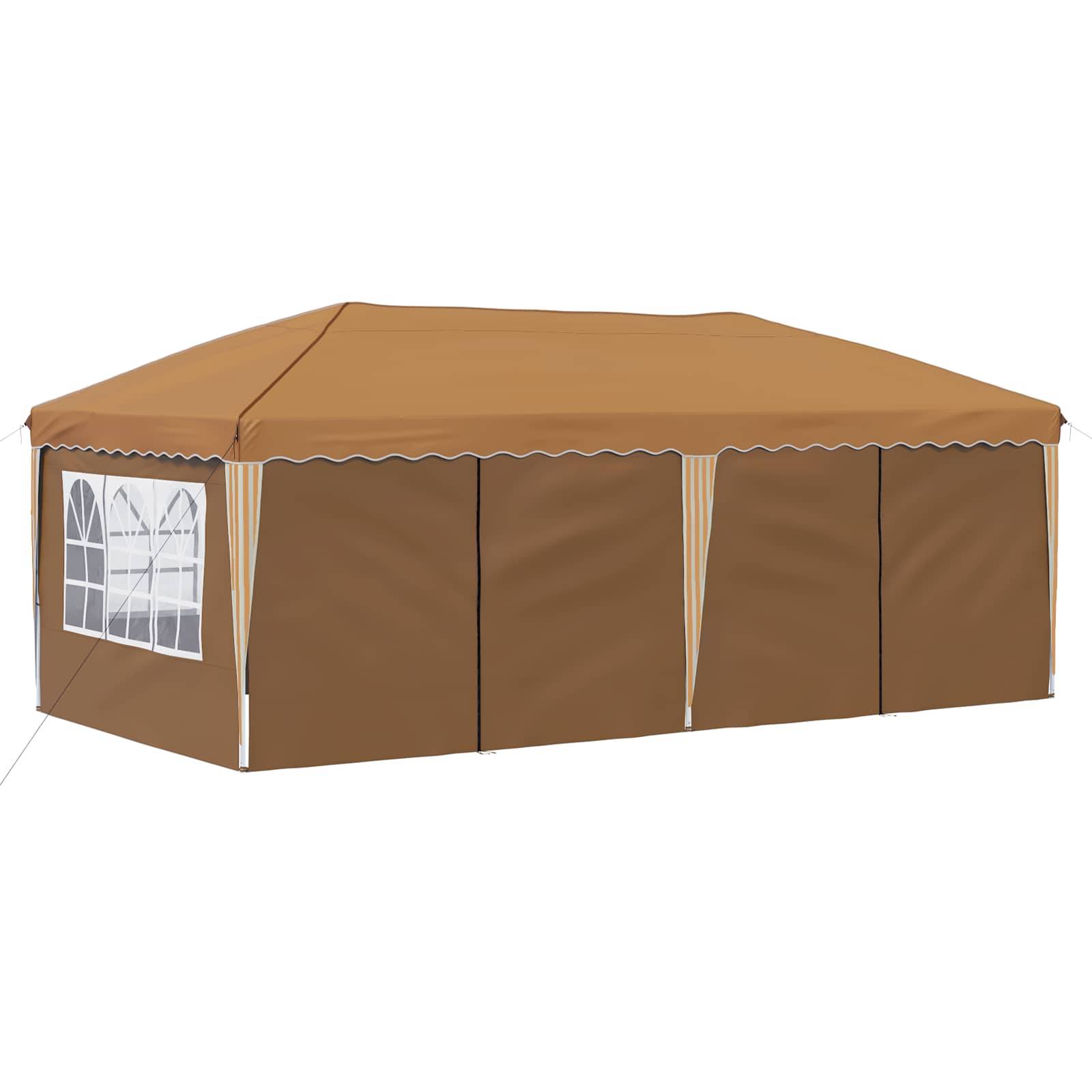 vidaXL Pop-up Partyzelt 575 x 288 x 245 cm Beige
