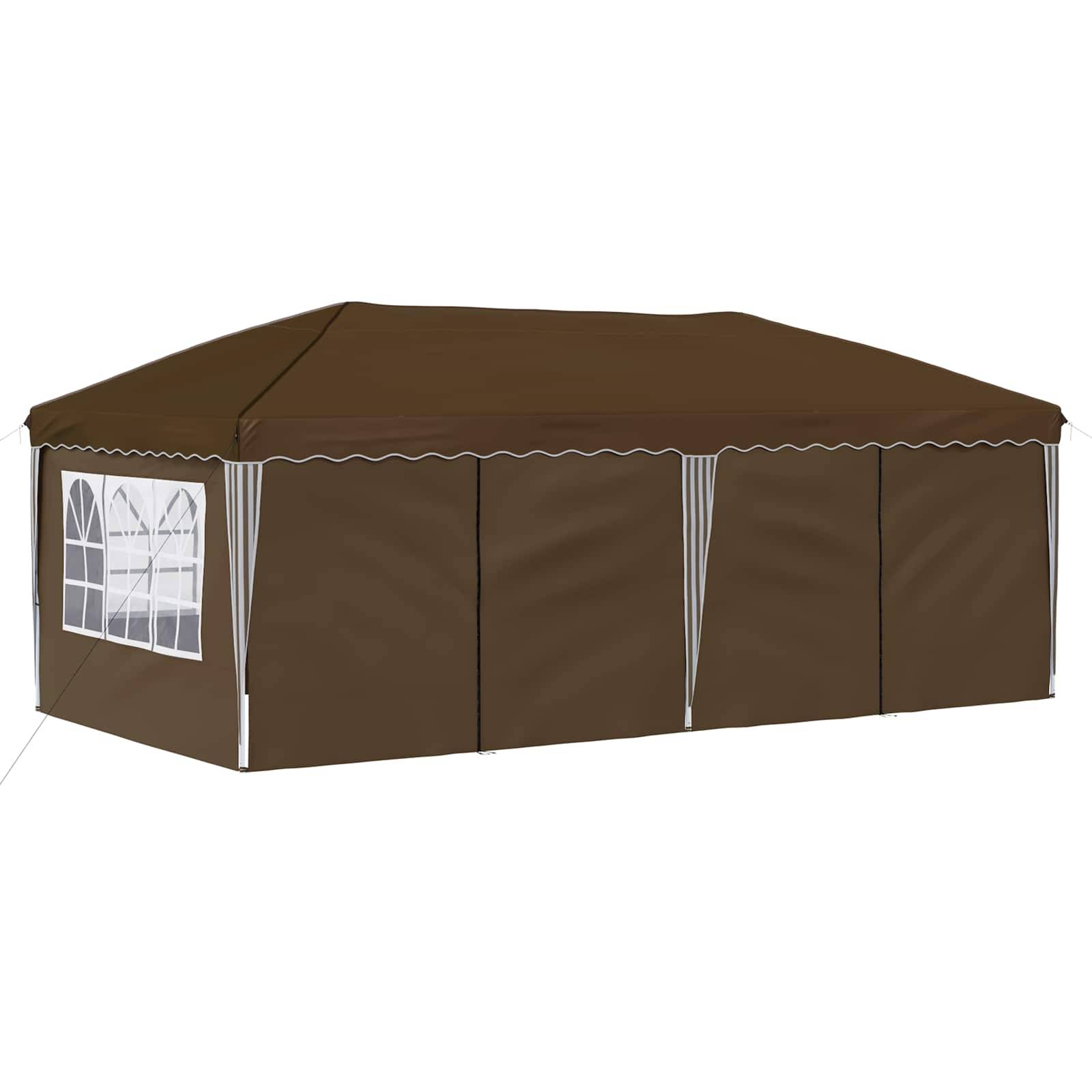 vidaXL Pop-up Partyzelt 575 x 288 x 245 cm Taupe