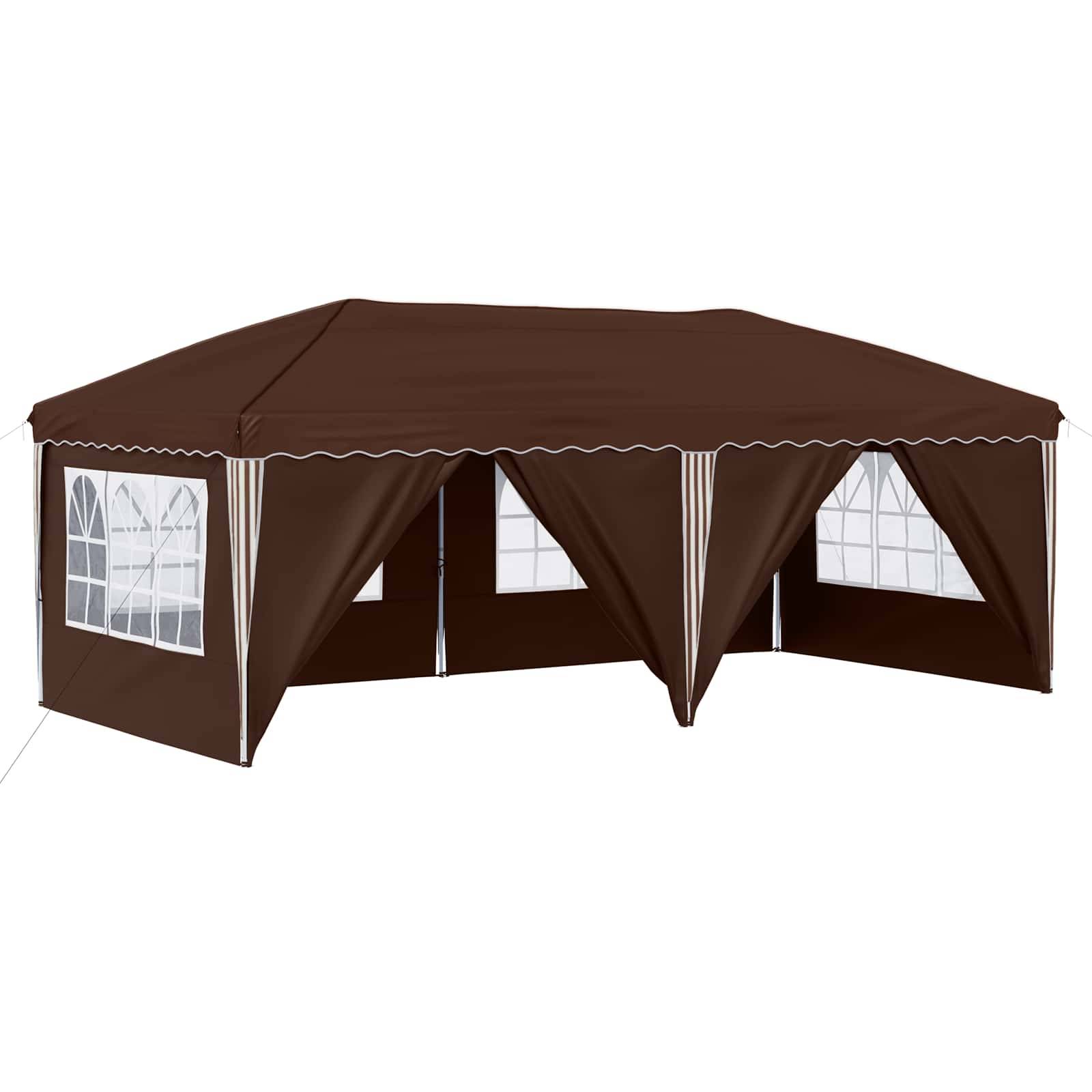 vidaXL Pop-up Partyzelt 575 x 288 x 245 cm Braun