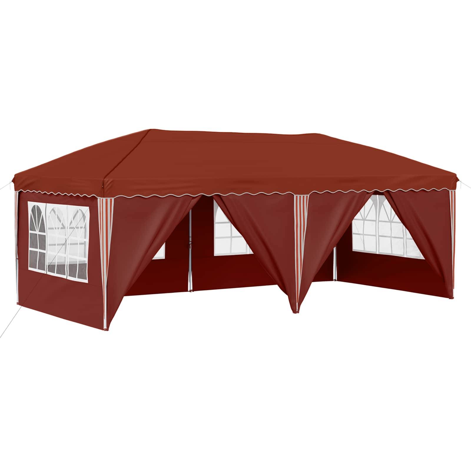 vidaXL Pop-up Partyzelt 575 x 288 x 245 cm Terrakotta