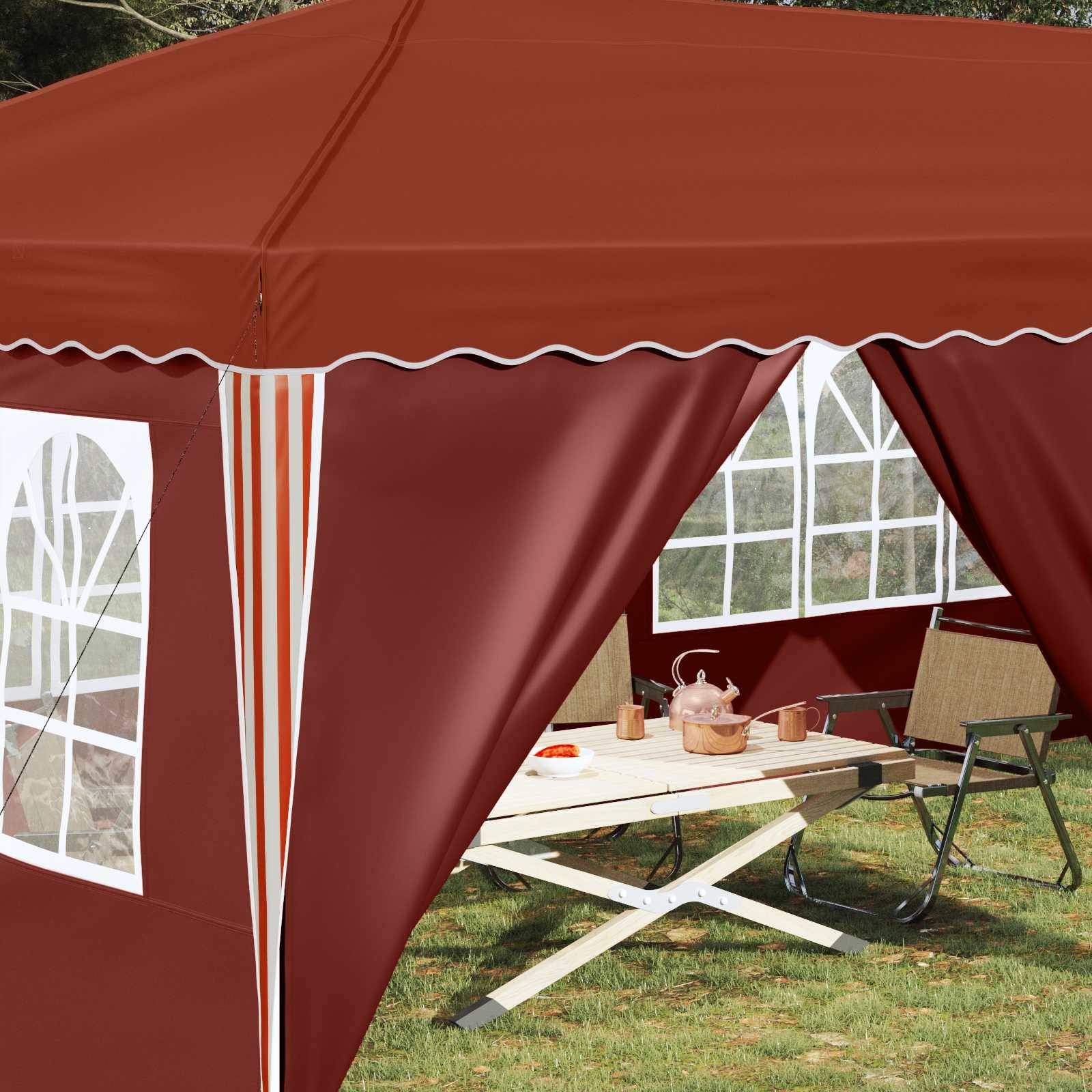 vidaXL Pop-up Partyzelt 575 x 288 x 245 cm Terrakotta
