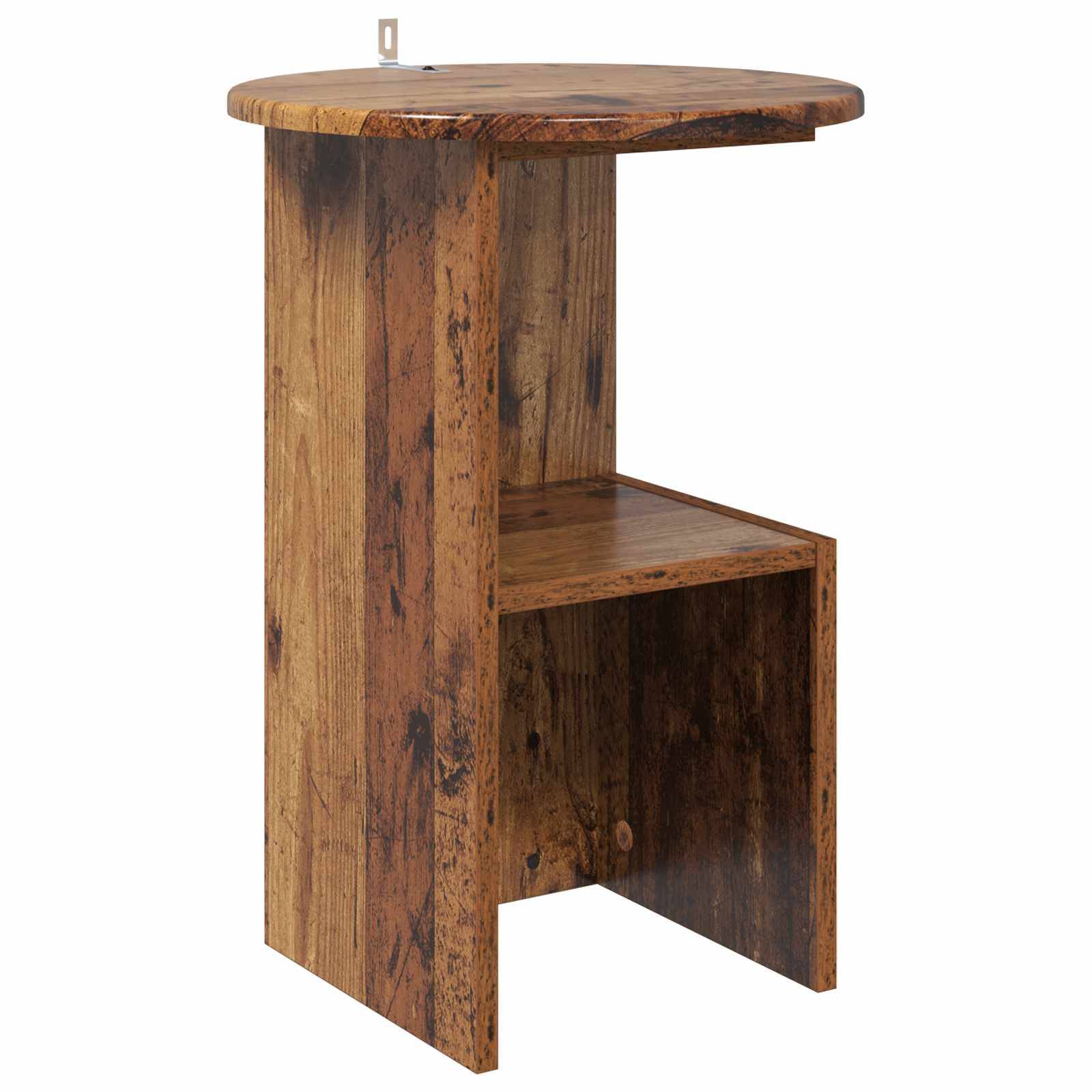 vidaXL Beistelltisch Altholz Ø 39,5 x 55 cm Holzwerkstoff