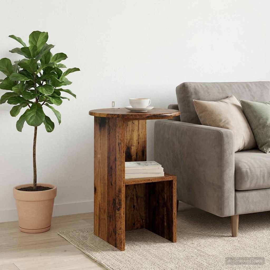 vidaXL Beistelltisch Altholz Ø 39,5 x 55 cm Holzwerkstoff