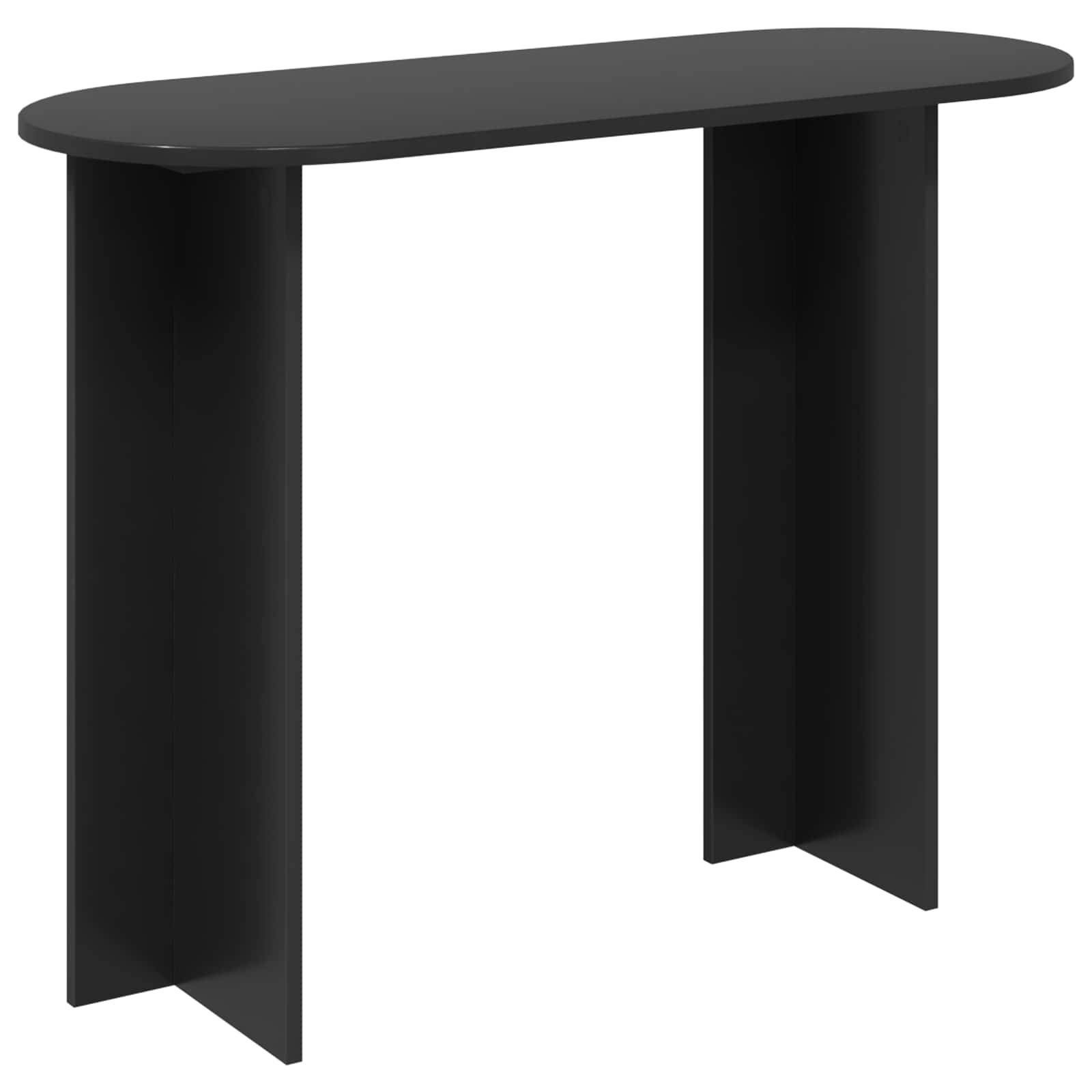 vidaXL Konsolentisch Schwarze Eiche 100 x 39,5 x 75 cm Holzwerkstoff