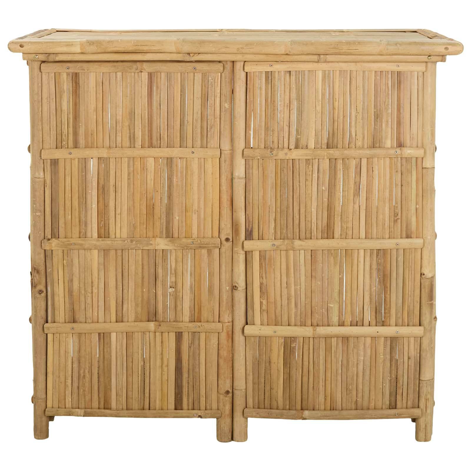 vidaXL Outdoor Bartisch Natur 115 x 55 x 105 cm Bambus