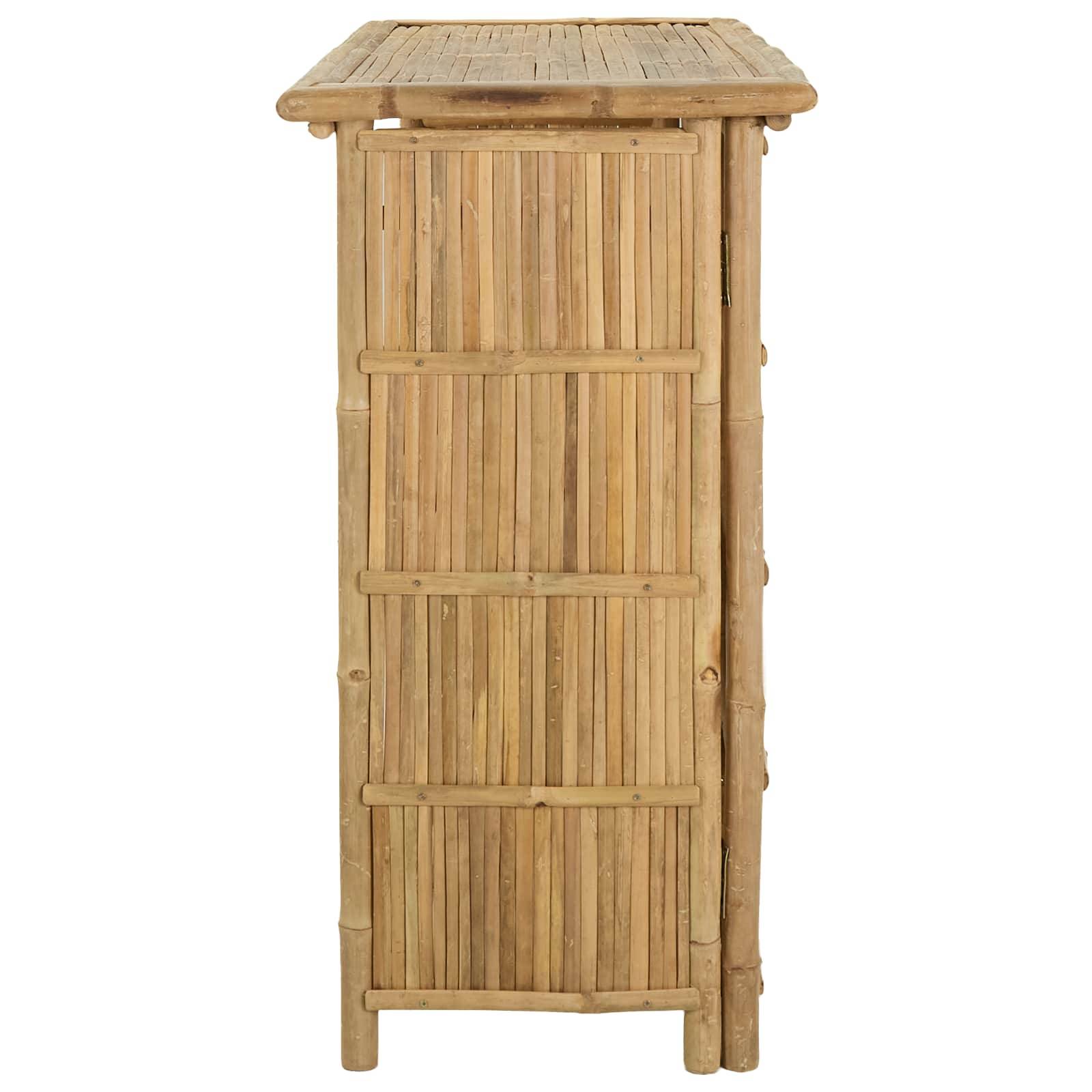 vidaXL Outdoor Bartisch Natur 115 x 55 x 105 cm Bambus