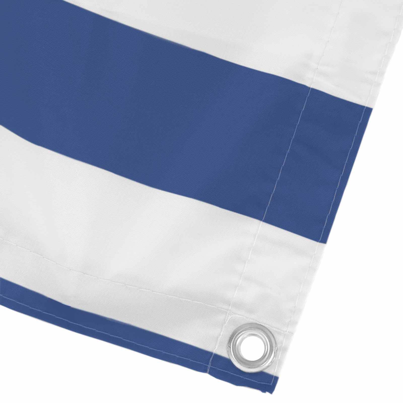 vidaXL Balkonsichtschutz Blau und Weiß 110 x 600 cm Oxford-Stoff