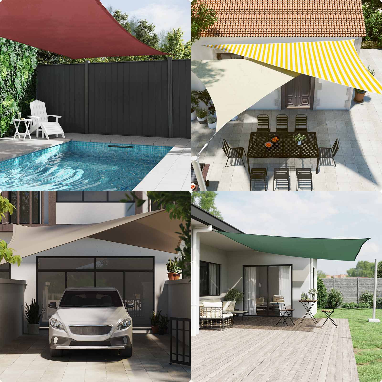 vidaXL Sonnenschutzsegel PU beschichtetes Oxford