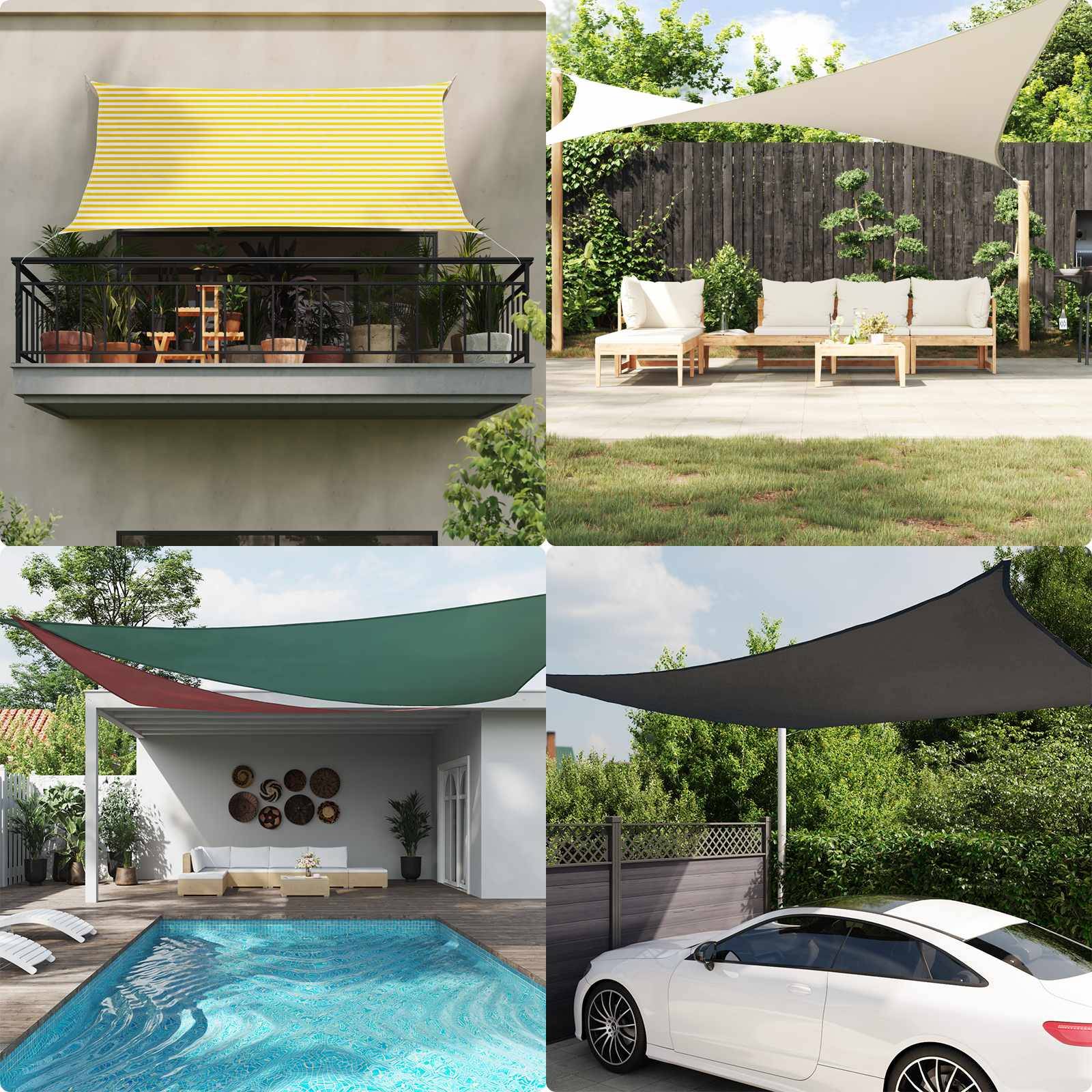 vidaXL Sonnenschutzsegel PU beschichtetes Oxford