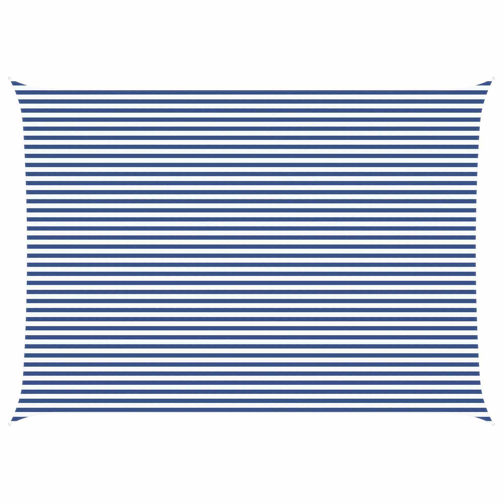 vidaXL Sonnensegel Blau und Weiß 7 x 5 m 100 % Polyester Oxford