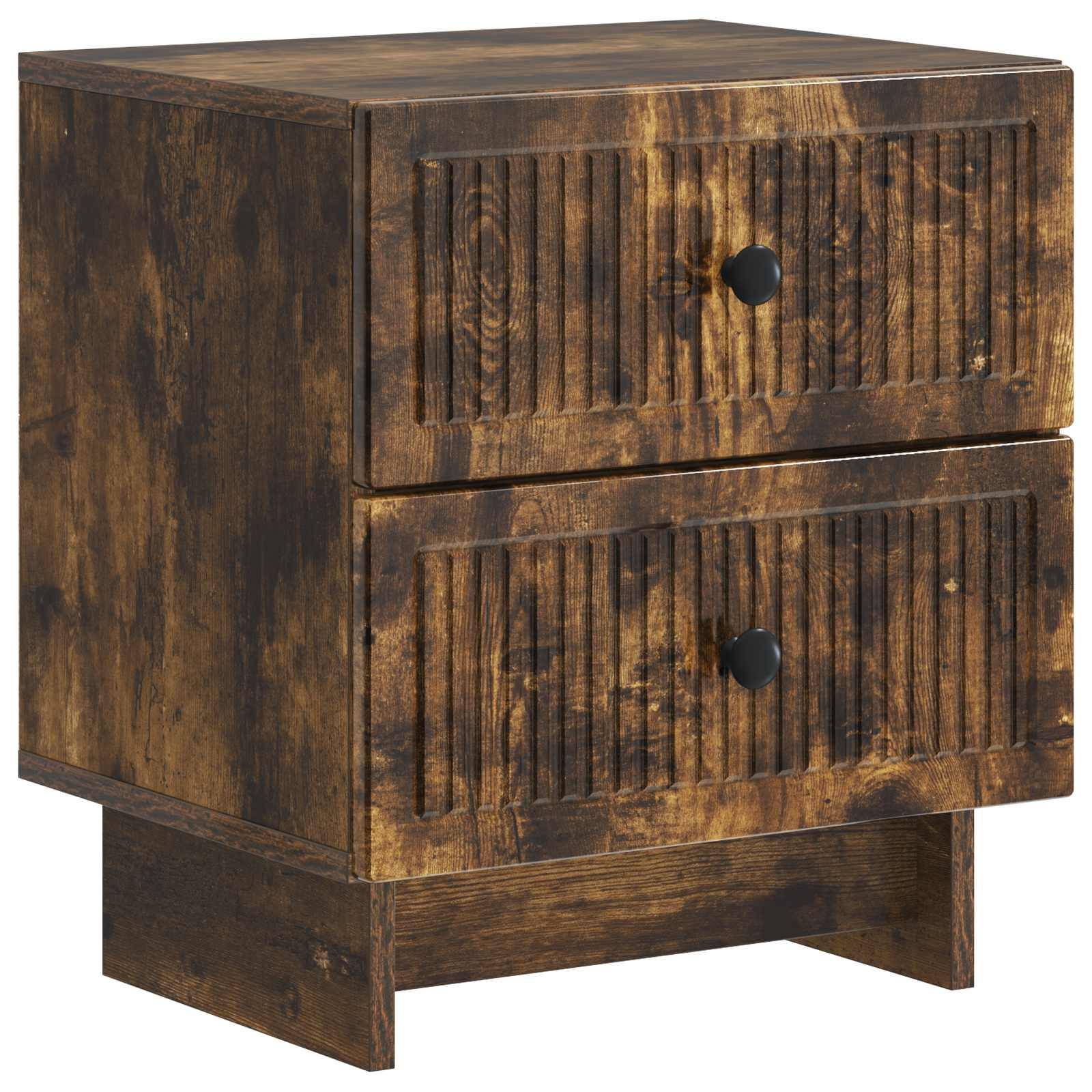 vidaXL Nachttisch Geräucherte Eiche 43 x 34,5 x 47,5 cm Holzwerkstoff