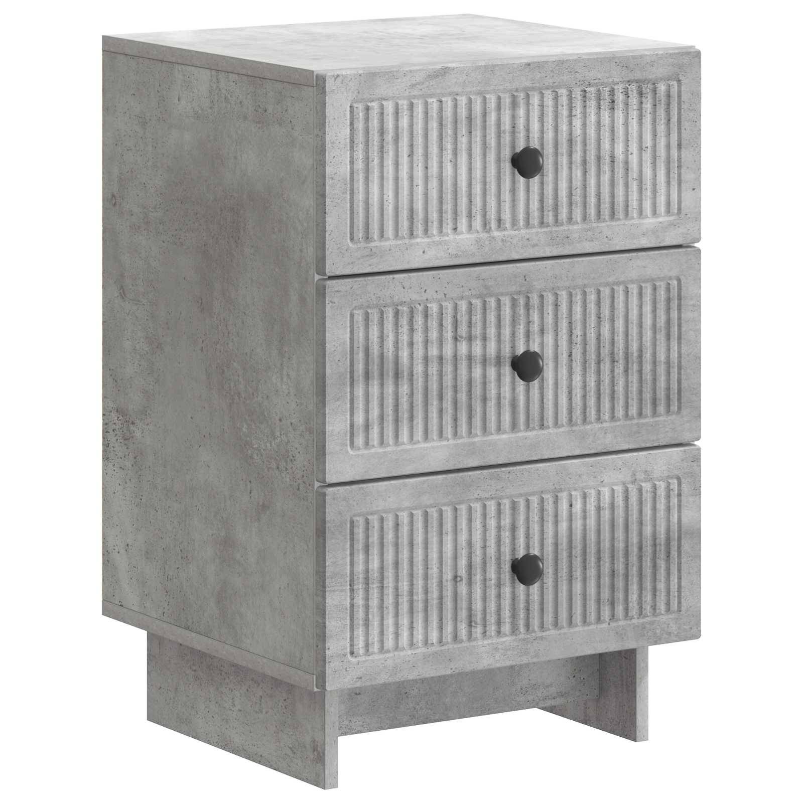 vidaXL Nachttisch Betongrau 43 x 41 x 66,5 cm Holzwerkstoff
