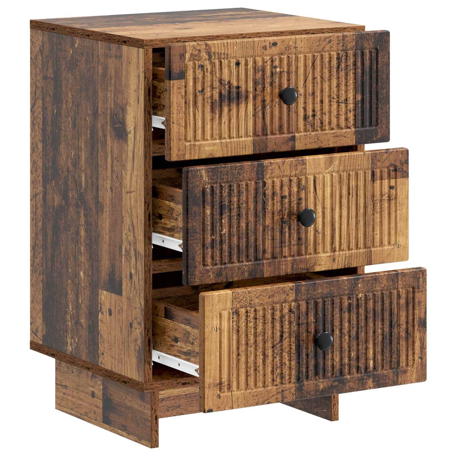 vidaXL Nachttisch Altholz 43 x 41 x 66,5 cm Holzwerkstoff