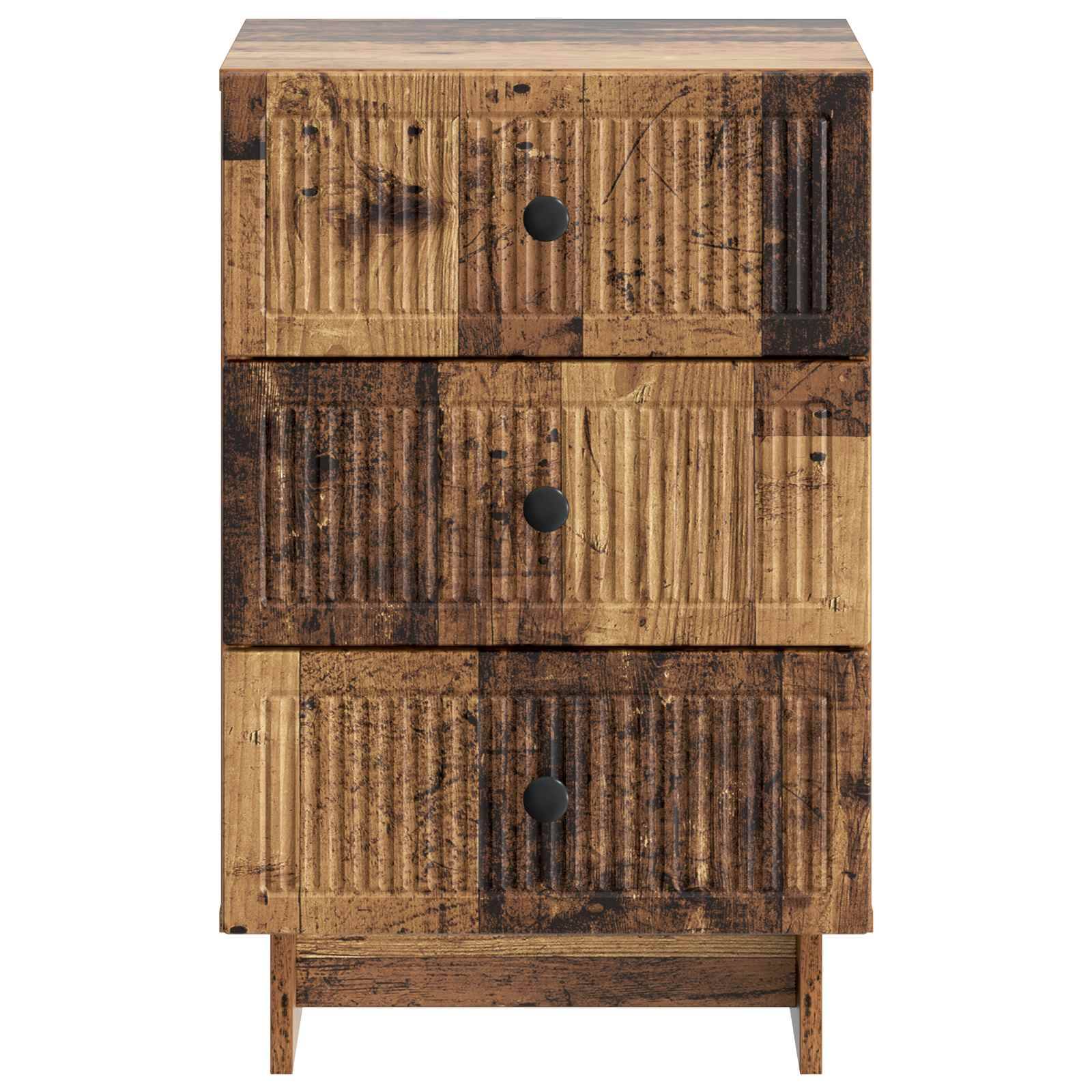 vidaXL Nachttisch Altholz 43 x 41 x 66,5 cm Holzwerkstoff