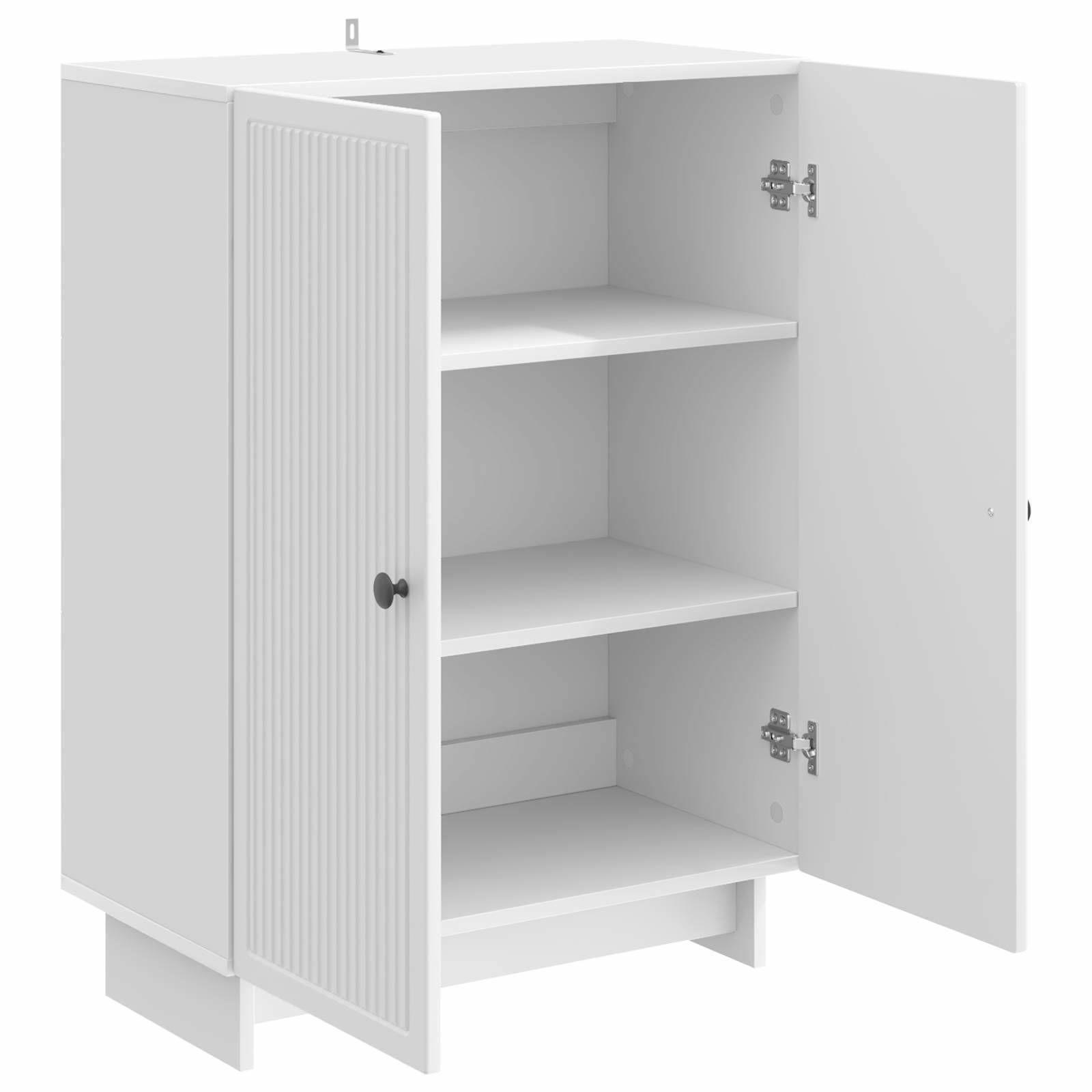 vidaXL Sideboard Hochglanz Weiß 66 x 34,5 x 90 cm Holzwerkstoff