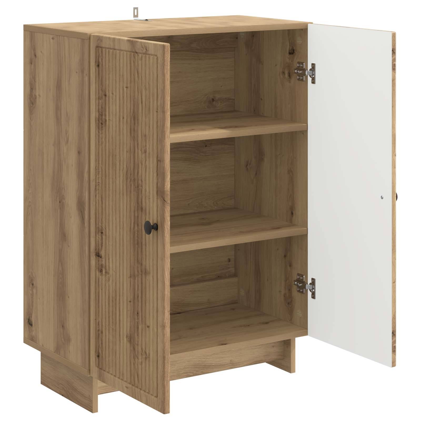 vidaXL Sideboard Artisan-Eiche 66 x 34,5 x 90 cm Holzwerkstoff
