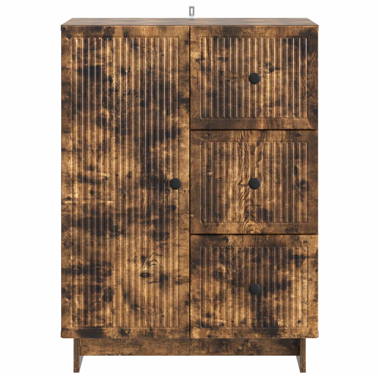 vidaXL Sideboard Geräucherte Eiche 66 x 34,5 x 90 cm Holzwerkstoff