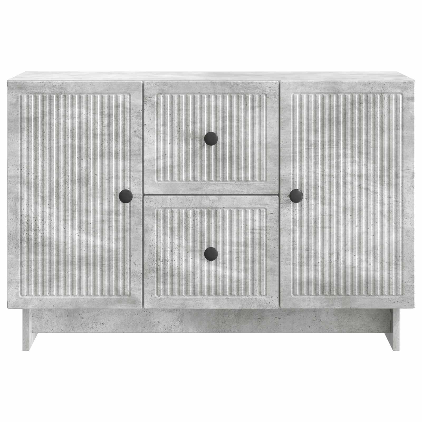 vidaXL Sideboard Betongrau 89 x 34,5 x 60 cm Holzwerkstoff