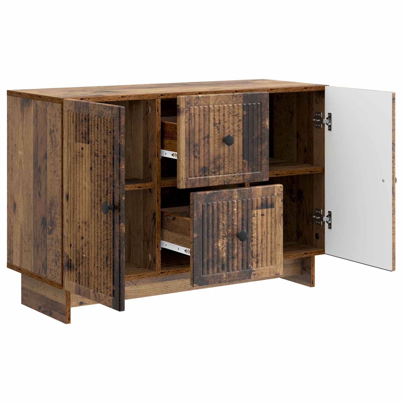 vidaXL Sideboard Altholz 89 x 34,5 x 60 cm Holzwerkstoff