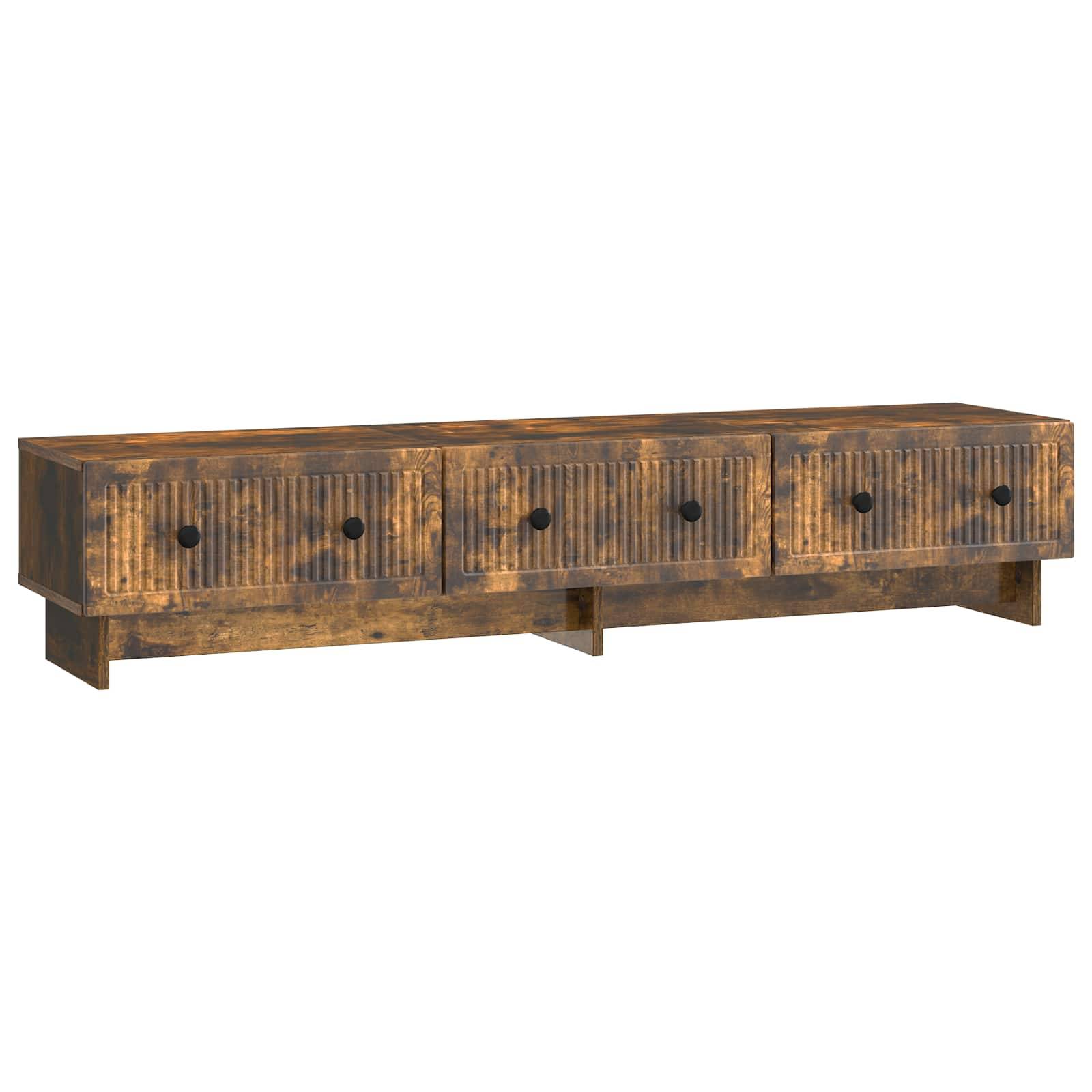 vidaXL TV-Schränk Geräucherte Eiche 147 x 34,5 x 30 cm Holzwerkstoff