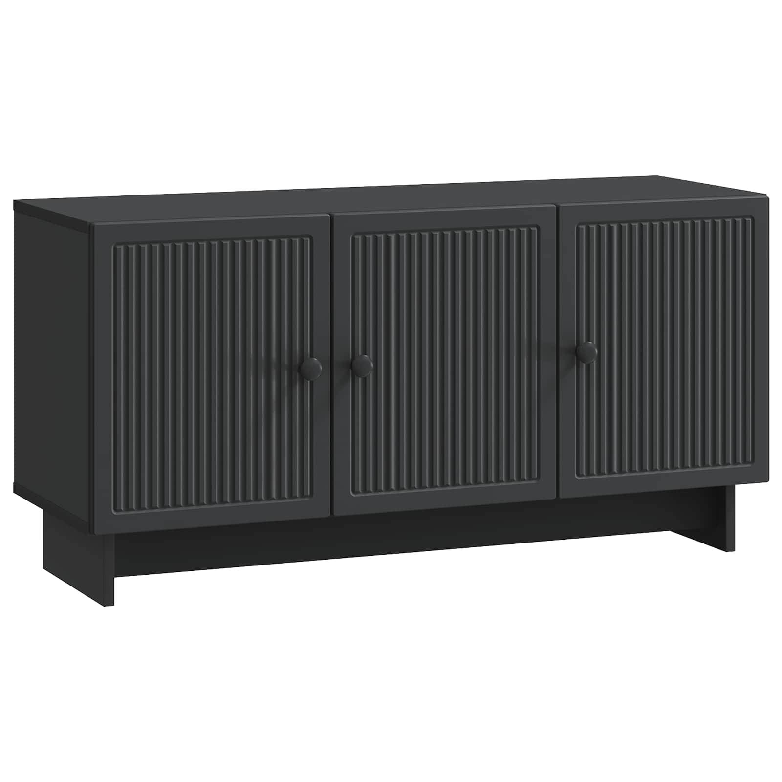 vidaXL TV-Schränk Schwarz 99 x 34,5 x 50 cm Holzwerkstoff