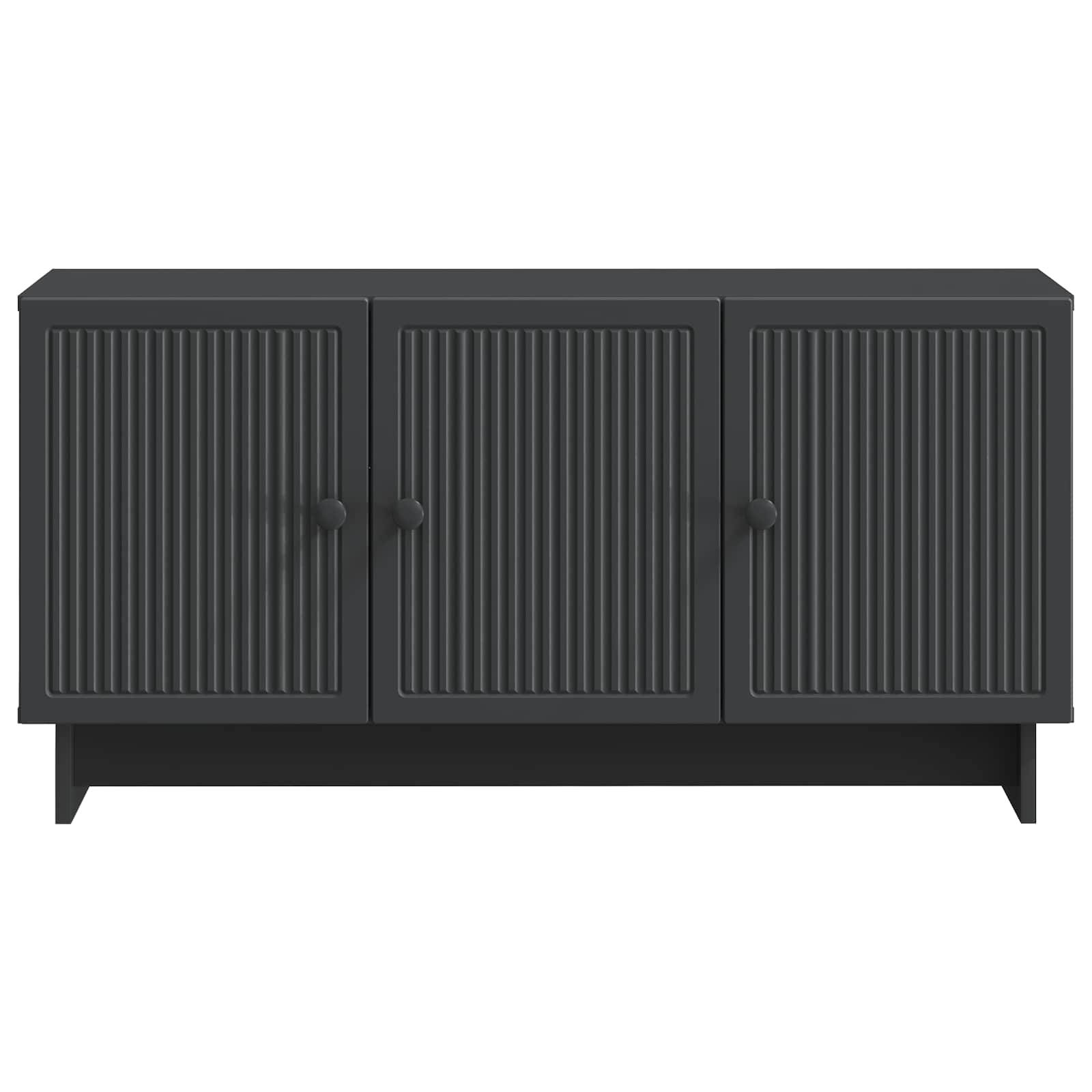 vidaXL TV-Schränk Schwarz 99 x 34,5 x 50 cm Holzwerkstoff