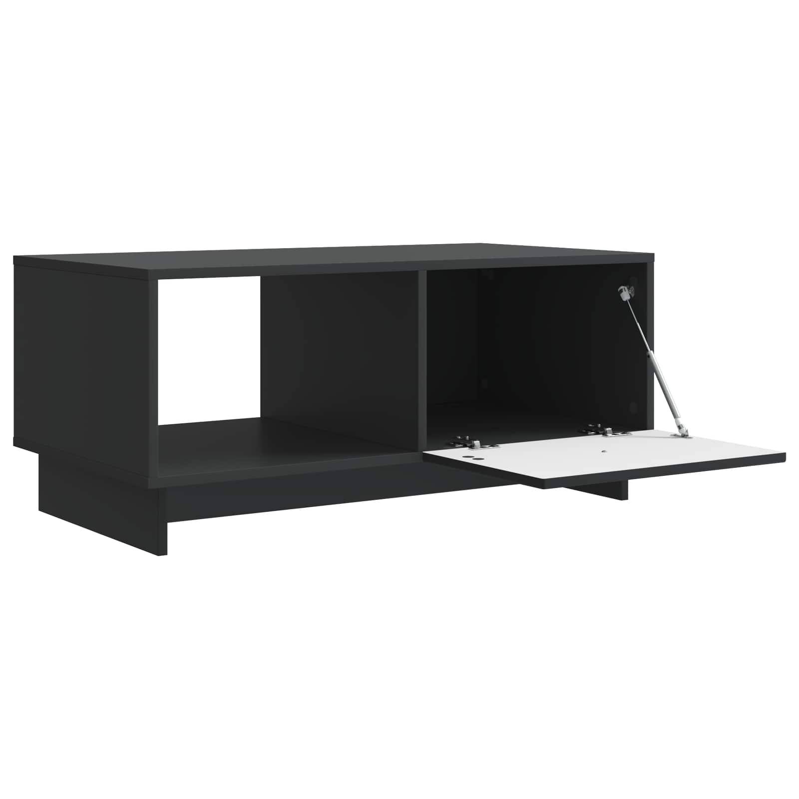 vidaXL Couchtisch Schwarz 90 x 50 x 40 cm Holzwerkstoff