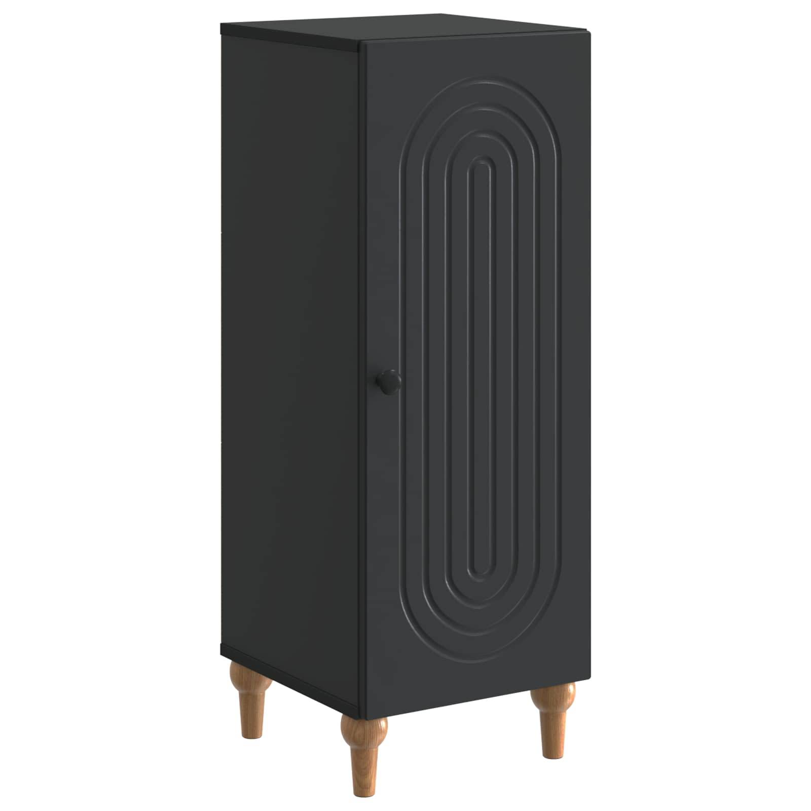 vidaXL Sideboard Schwarz 33 x 34,5 x 90 cm Holzwerkstoff