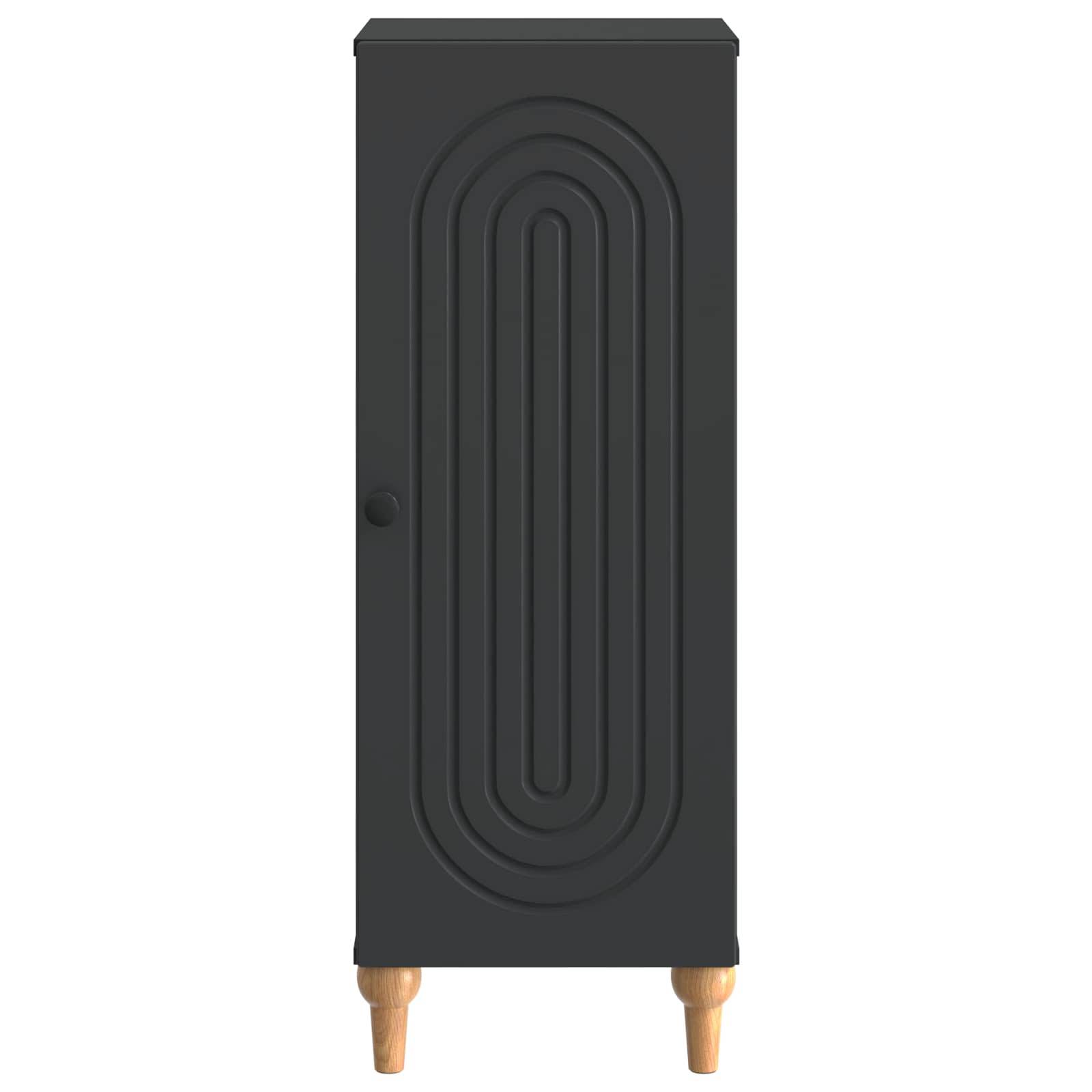 vidaXL Sideboard Schwarz 33 x 34,5 x 90 cm Holzwerkstoff