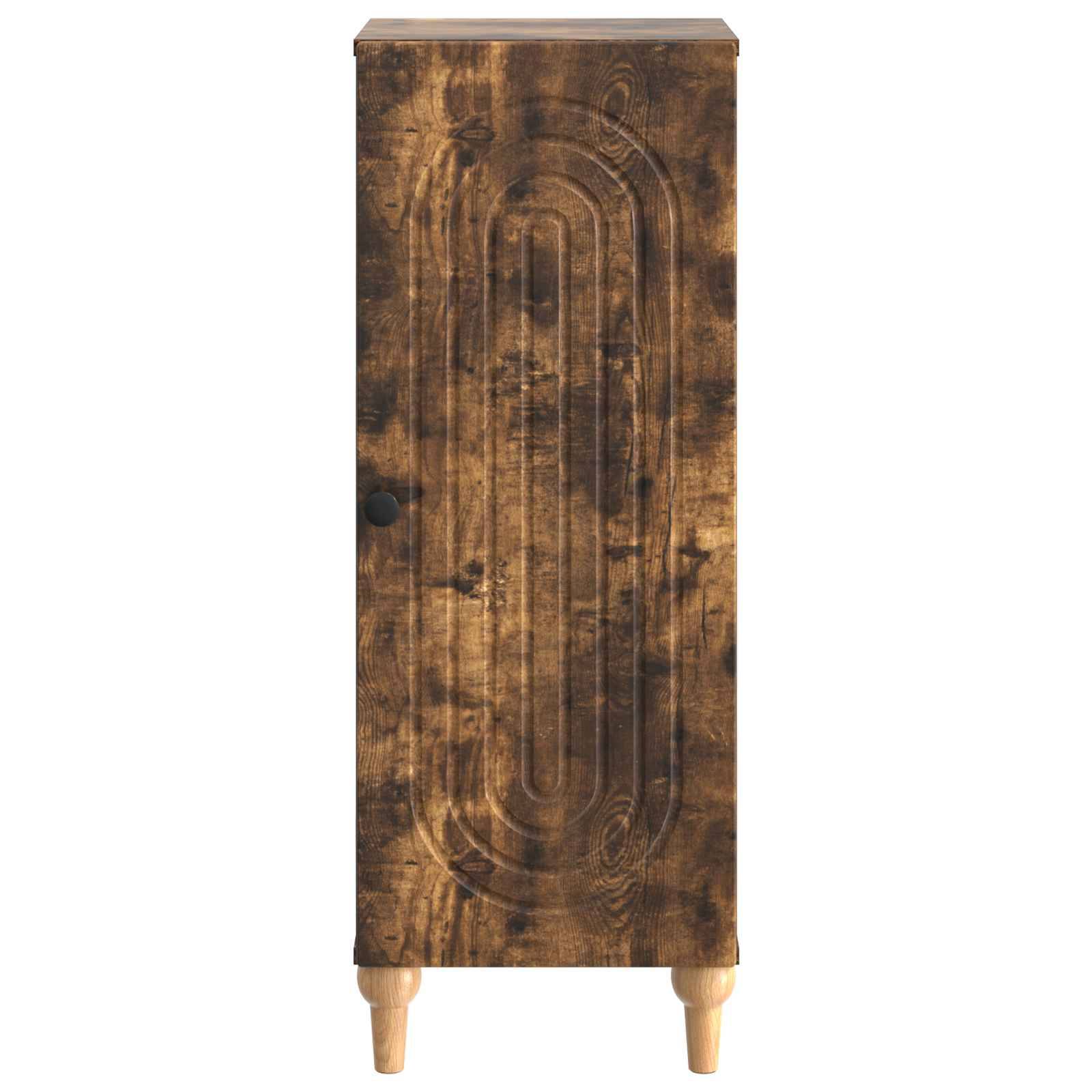 vidaXL Sideboard Geräucherte Eiche 33 x 34,5 x 90 cm Holzwerkstoff