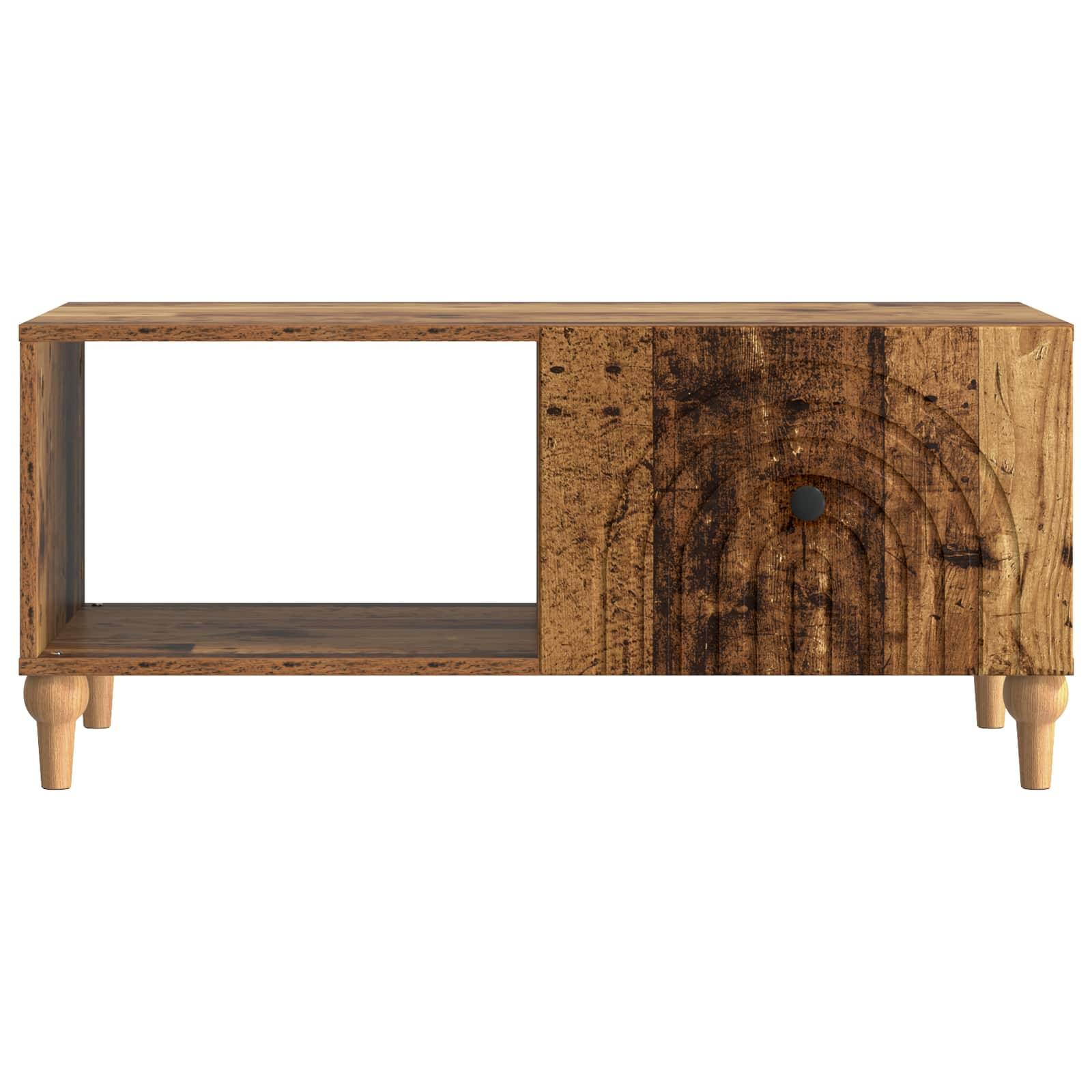 vidaXL Couchtisch Altholz 90 x 50 x 40 cm Holzwerkstoff