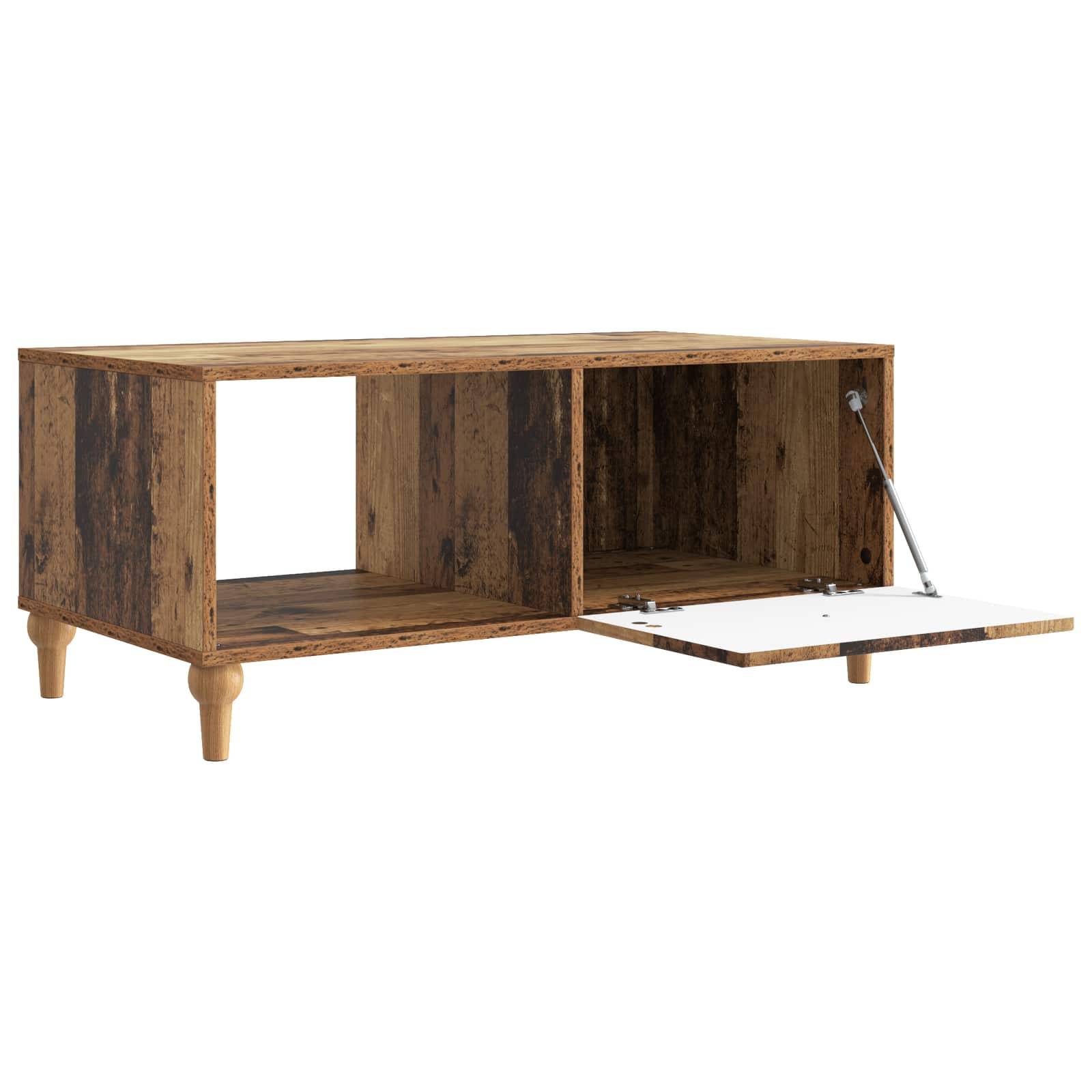 vidaXL Couchtisch Altholz 90 x 50 x 40 cm Holzwerkstoff
