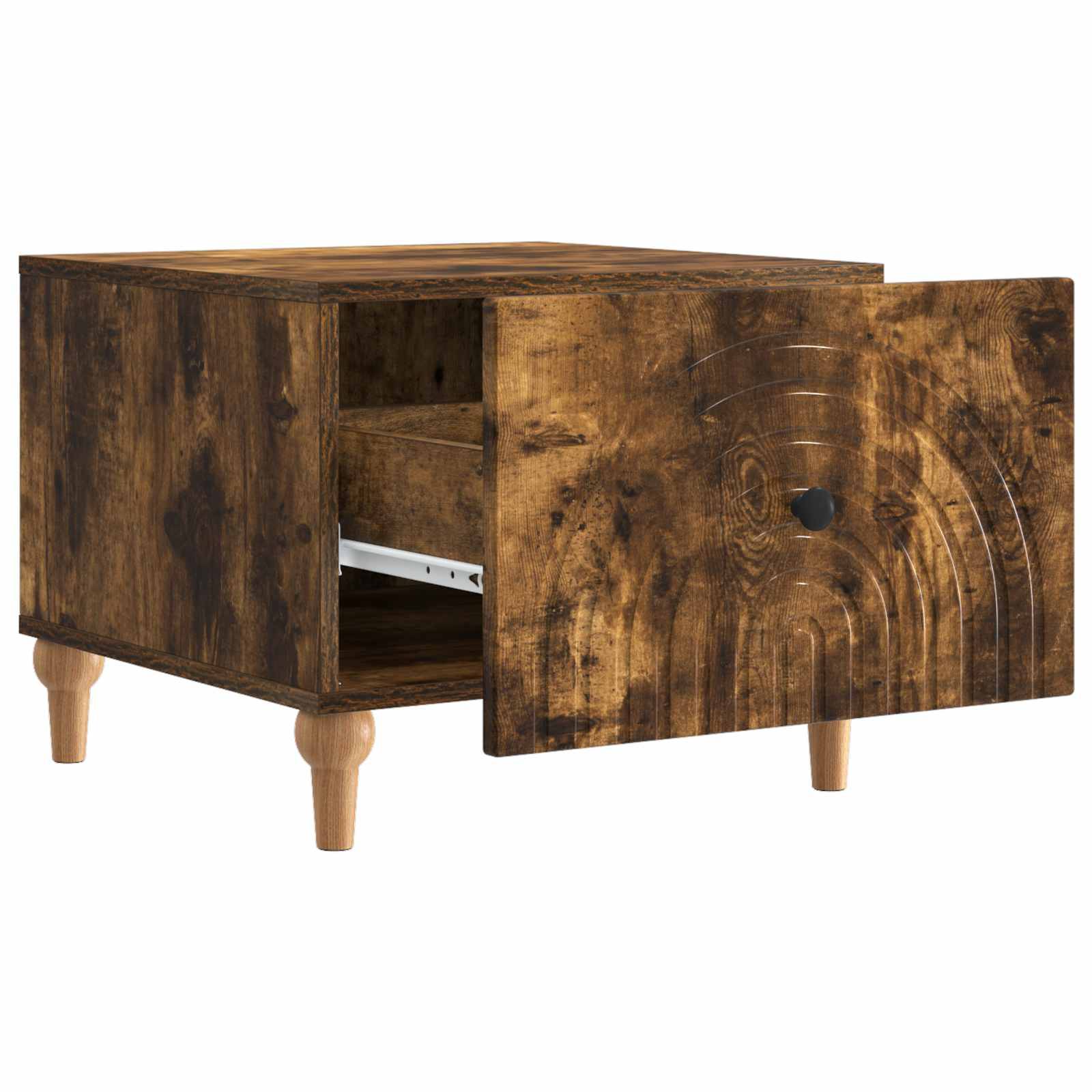 vidaXL Couchtisch Geräucherte Eiche 49 x 50 x 40 cm Holzwerkstoff