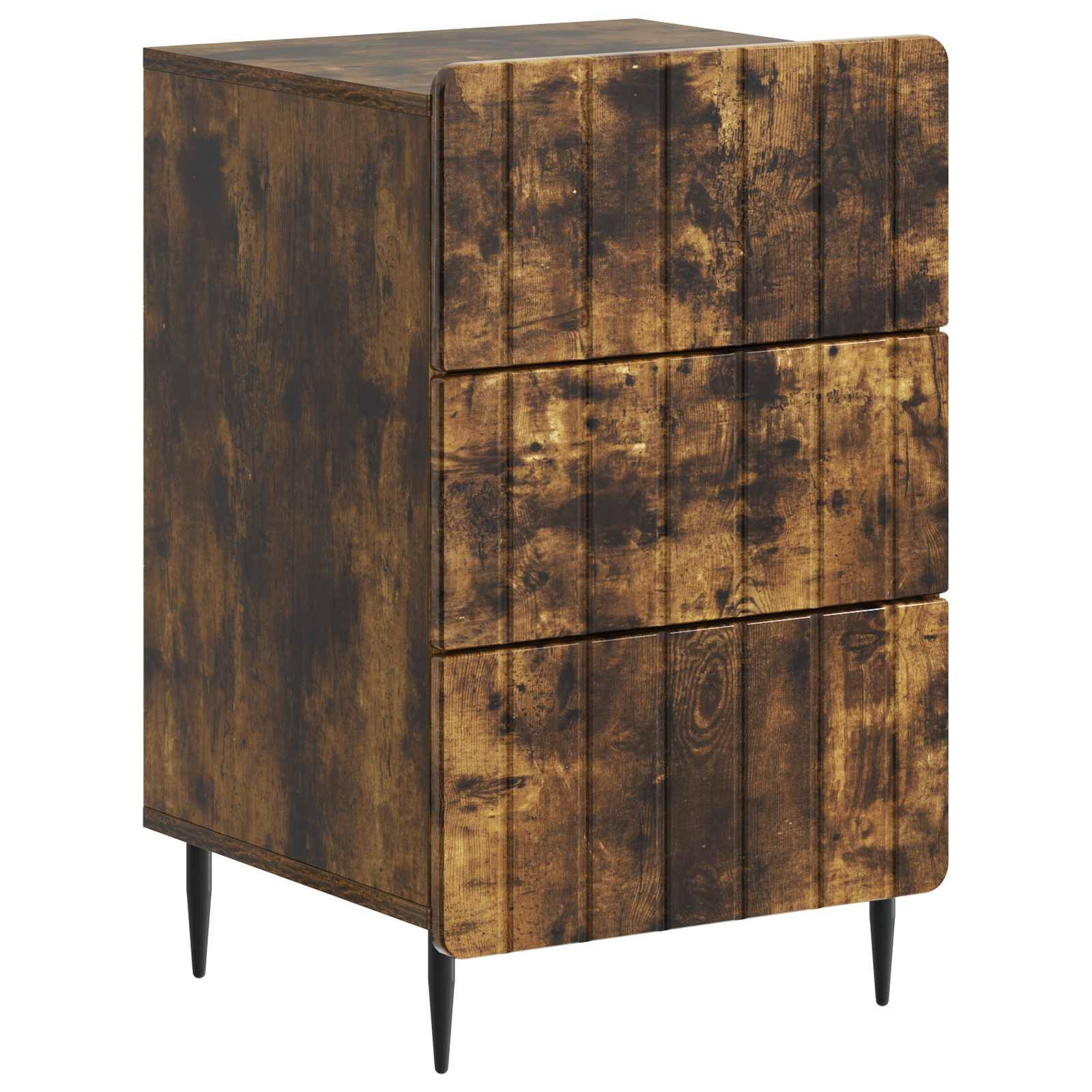 vidaXL Nachttisch Geräucherte Eiche 43 x 41 x 68 cm Holzwerkstoff