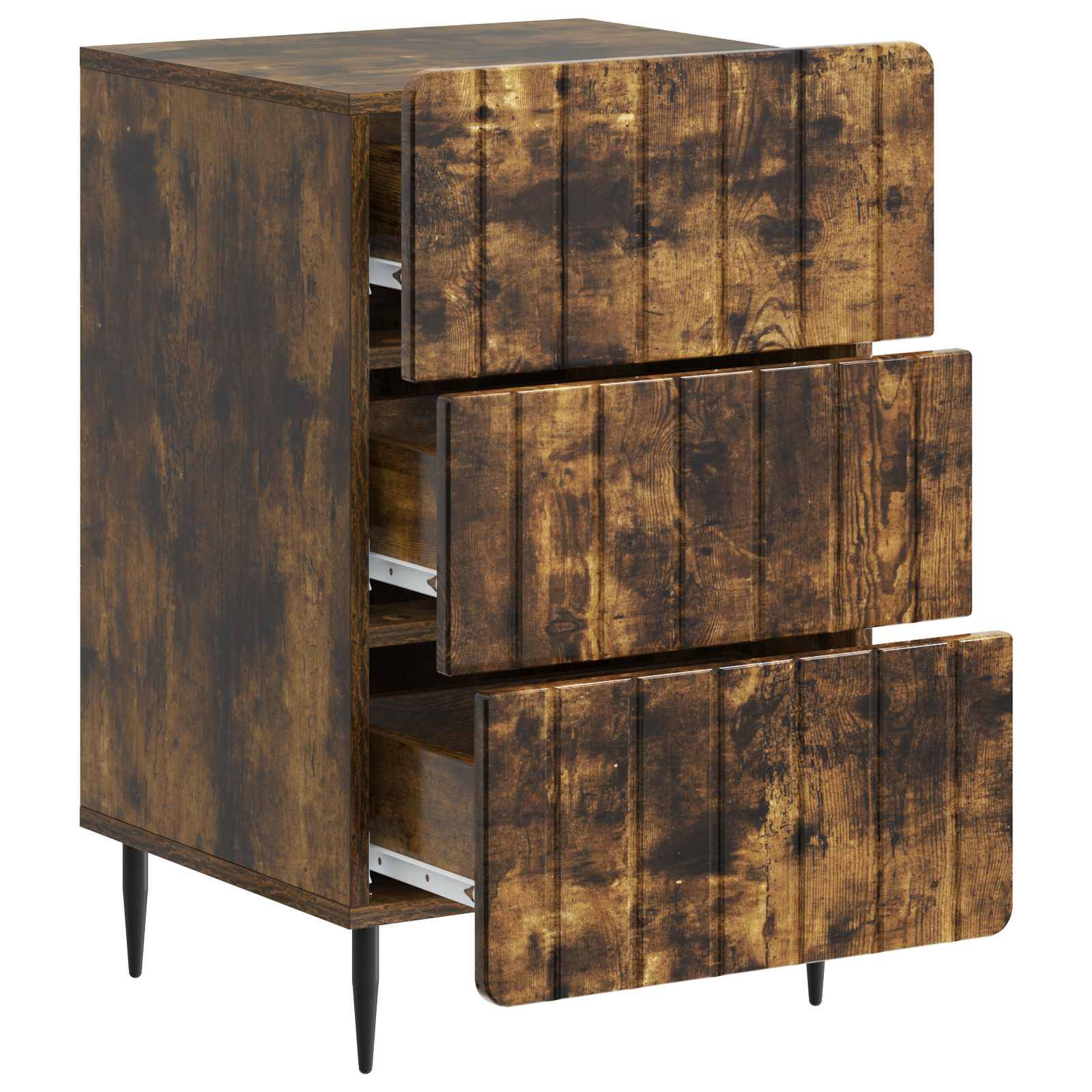 vidaXL Nachttisch Geräucherte Eiche 43 x 41 x 68 cm Holzwerkstoff