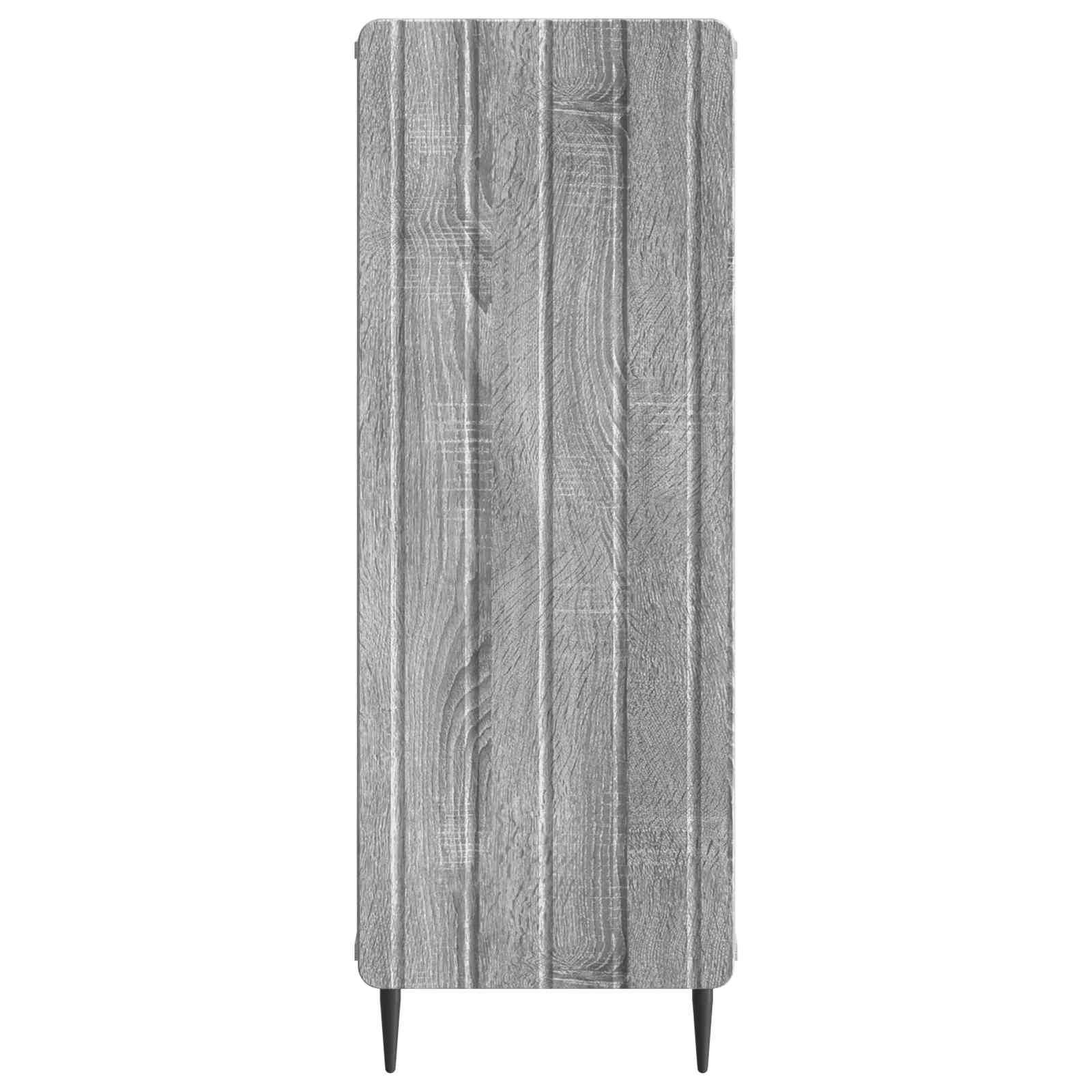 vidaXL Sideboard Graues Sonoma 34,5 x 33 x 92 cm Holzwerkstoff