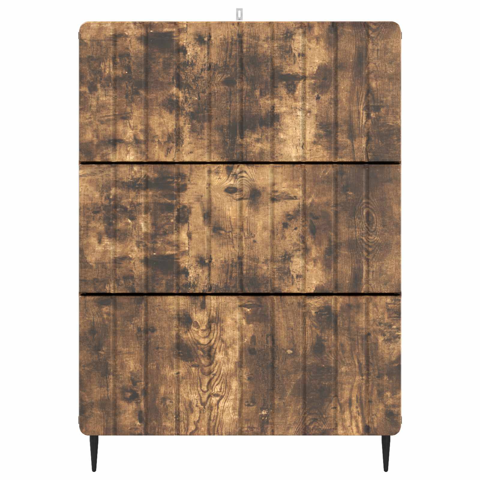 vidaXL Schubladenschrank Geräucherte Eiche 66 x 34,5 x 92 cm