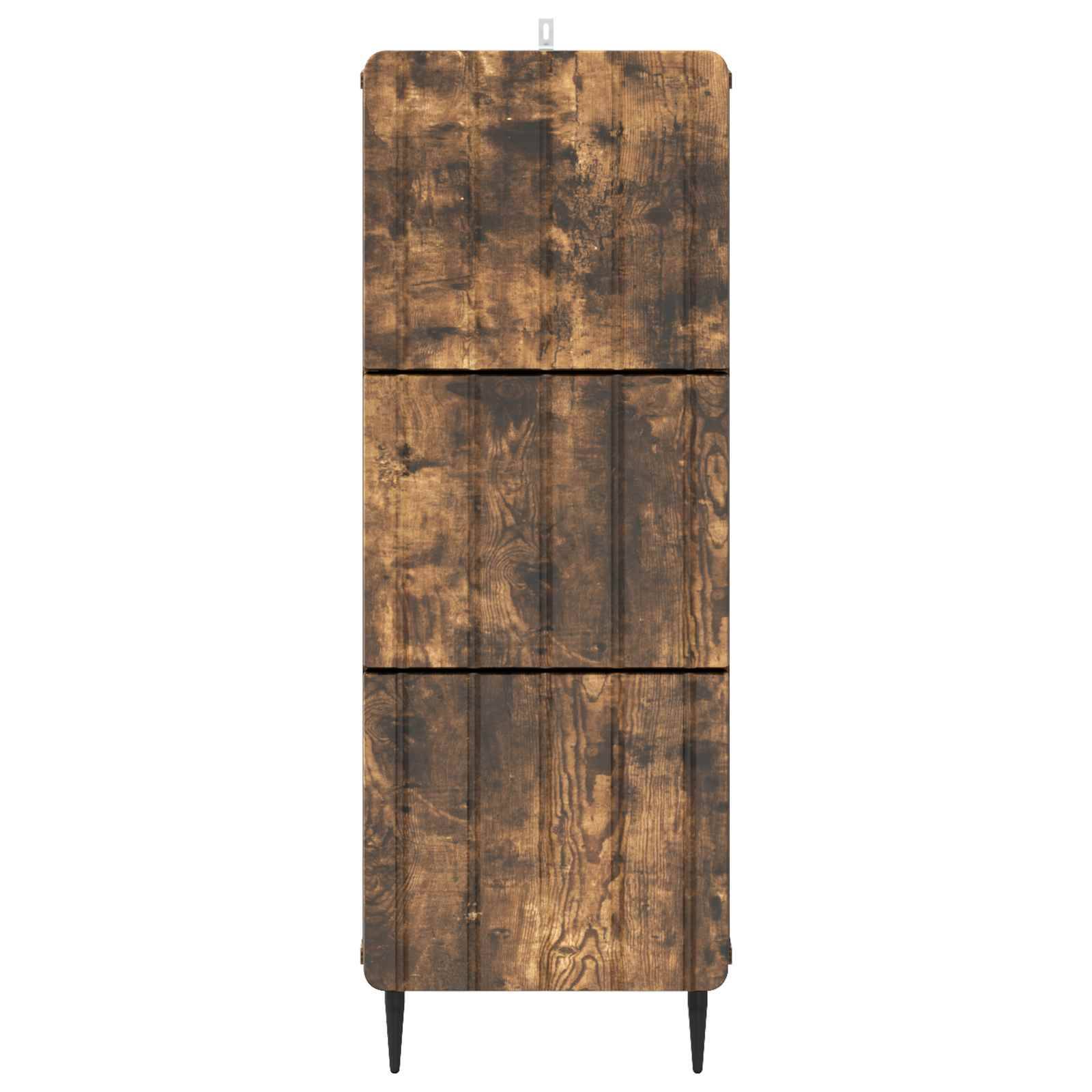 vidaXL Schubladenschrank Geräucherte Eiche 33 x 34,5 x 92 cm