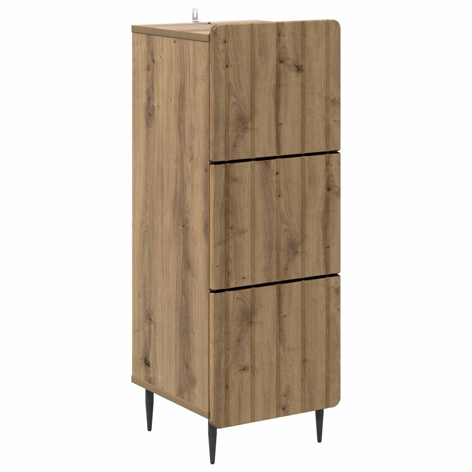 vidaXL Schubladenschrank Artisan-Eiche 33 x 34,5 x 92 cm Holzwerkstoff