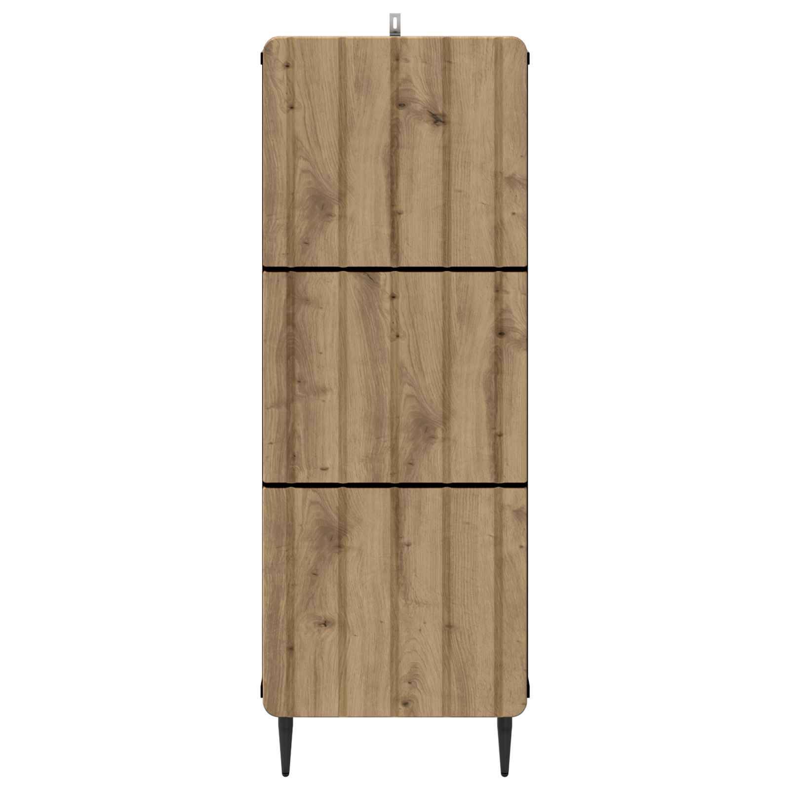 vidaXL Schubladenschrank Artisan-Eiche 33 x 34,5 x 92 cm Holzwerkstoff