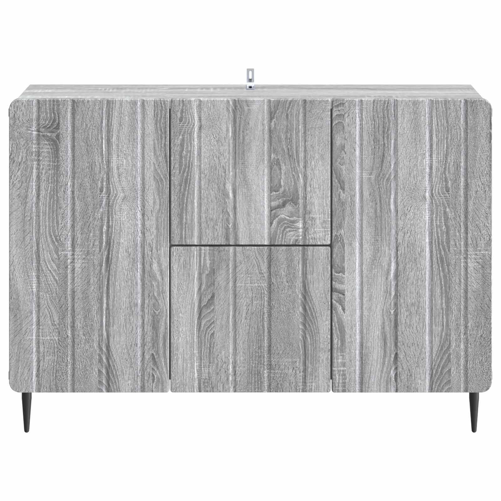 vidaXL Sideboard Graues Sonoma 89 x 34,5 x 62 cm Holzwerkstoff