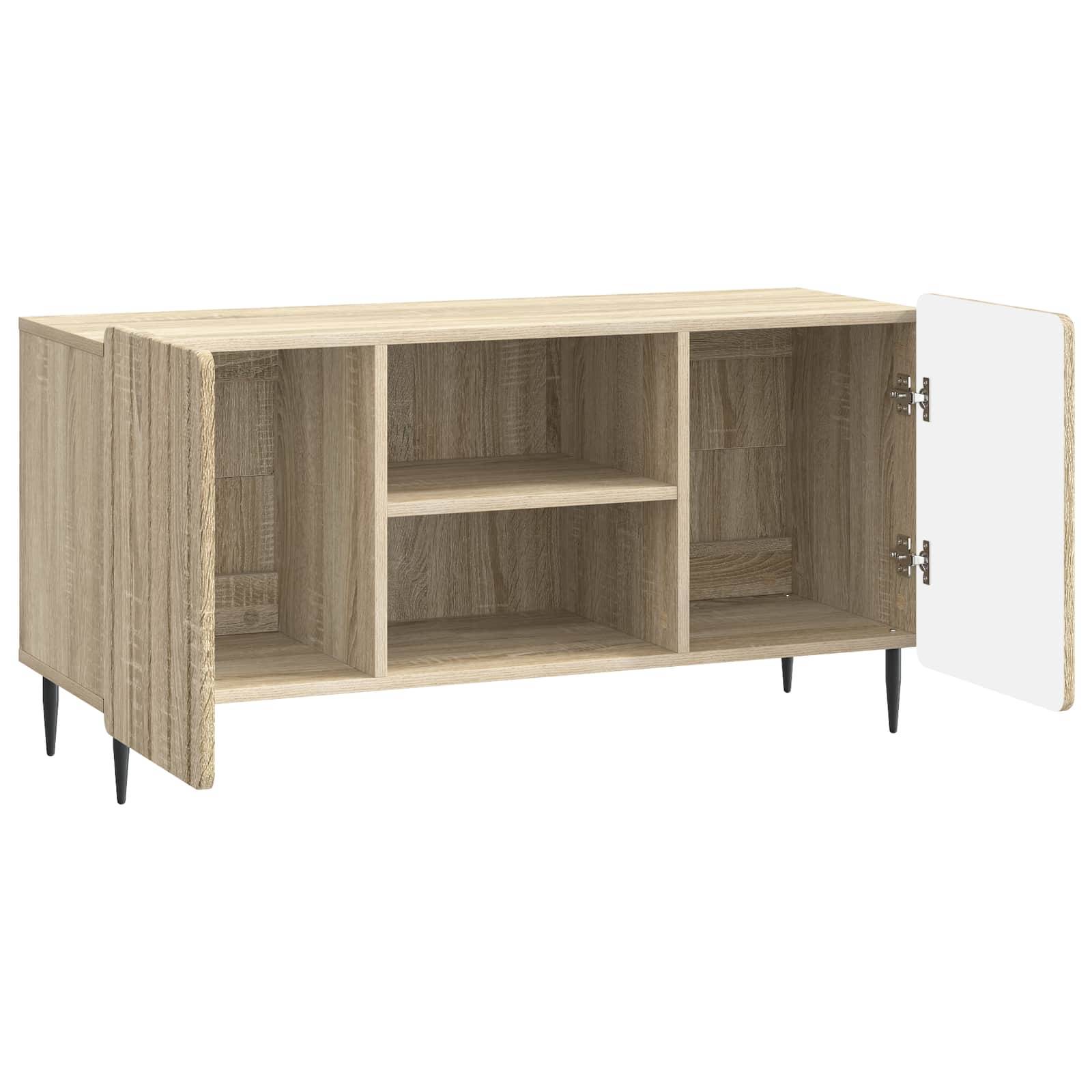 vidaXL TV-Schränk Sonoma-Eiche 102 x 34,5 x 52 cm Holzwerkstoff